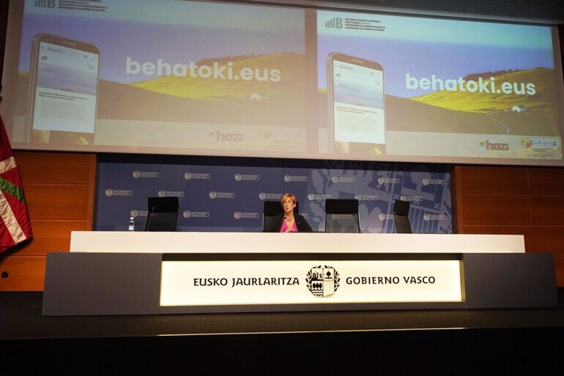 Egitasmoa gaur aurkeztu du Arantxa Tapia sailburuordeak | Argazkia: Irekia