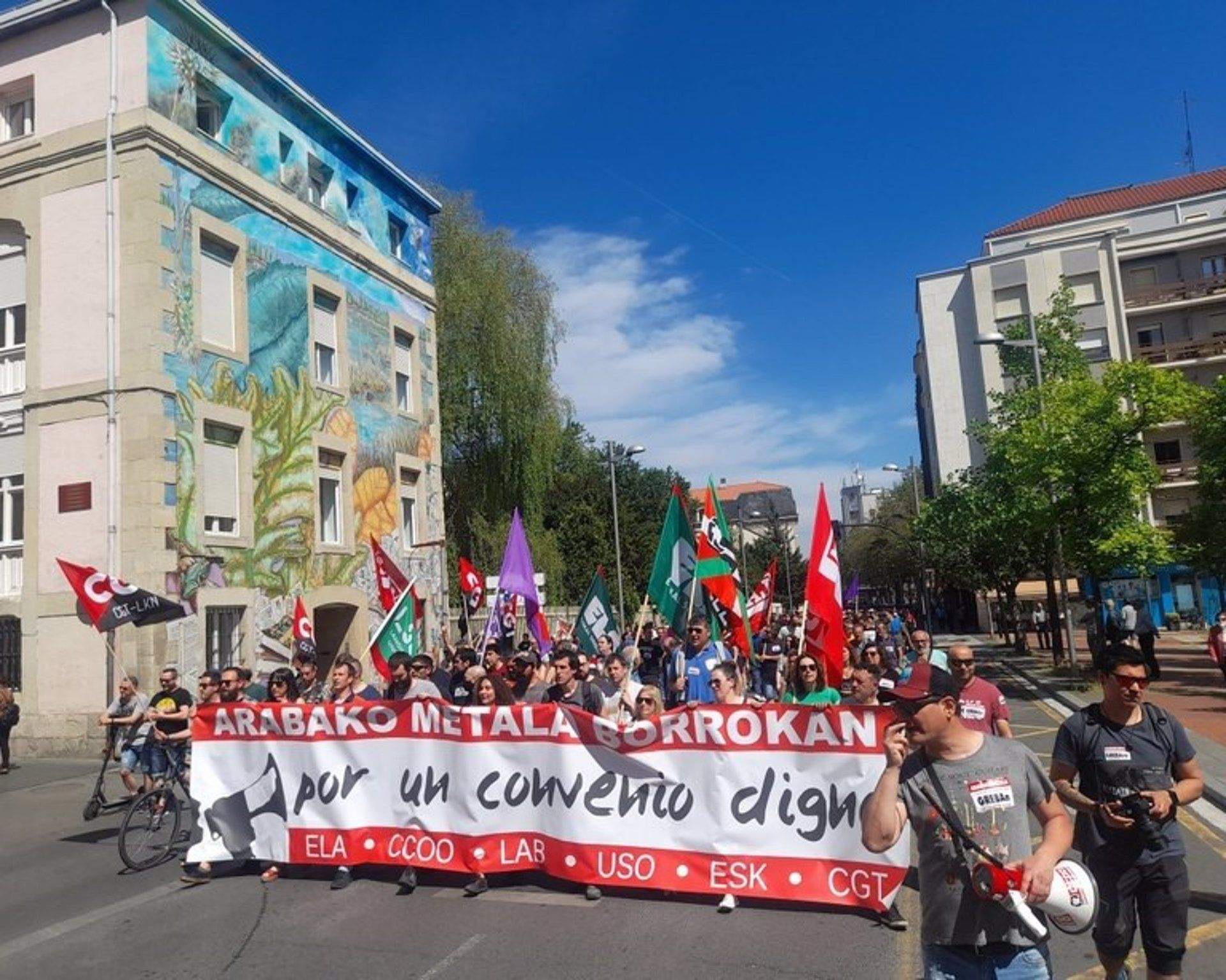 Metalgintzaren manifestazioa, Araban | Argazkia: ELA