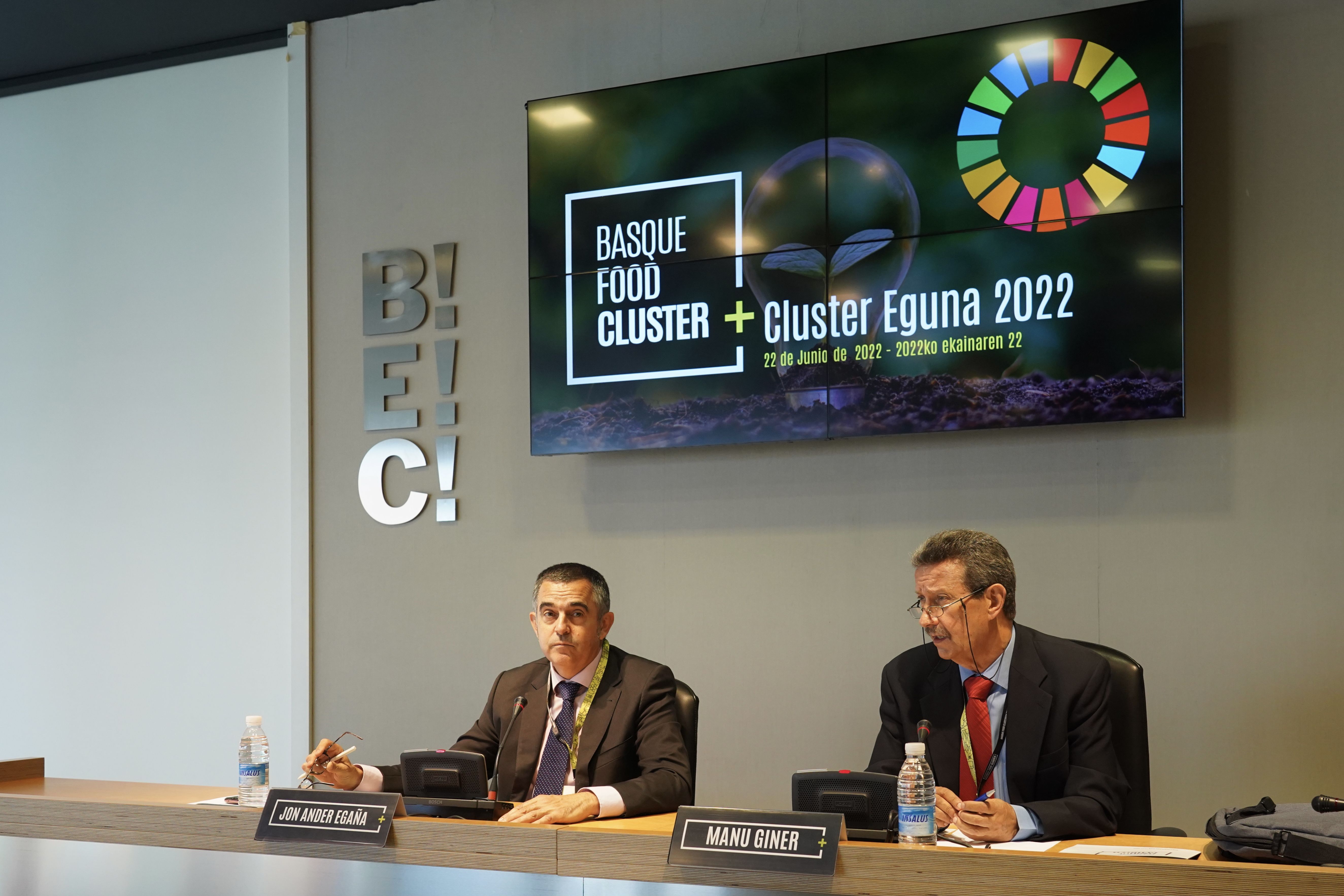 Jon Ander Egaña eta Manu Giner, Basque Food Cluster-eko zuzendari eta presidentea Jon Ander Egaña eta Manu Giner, Basque Food Cluster-eko zuzendari eta presidentea