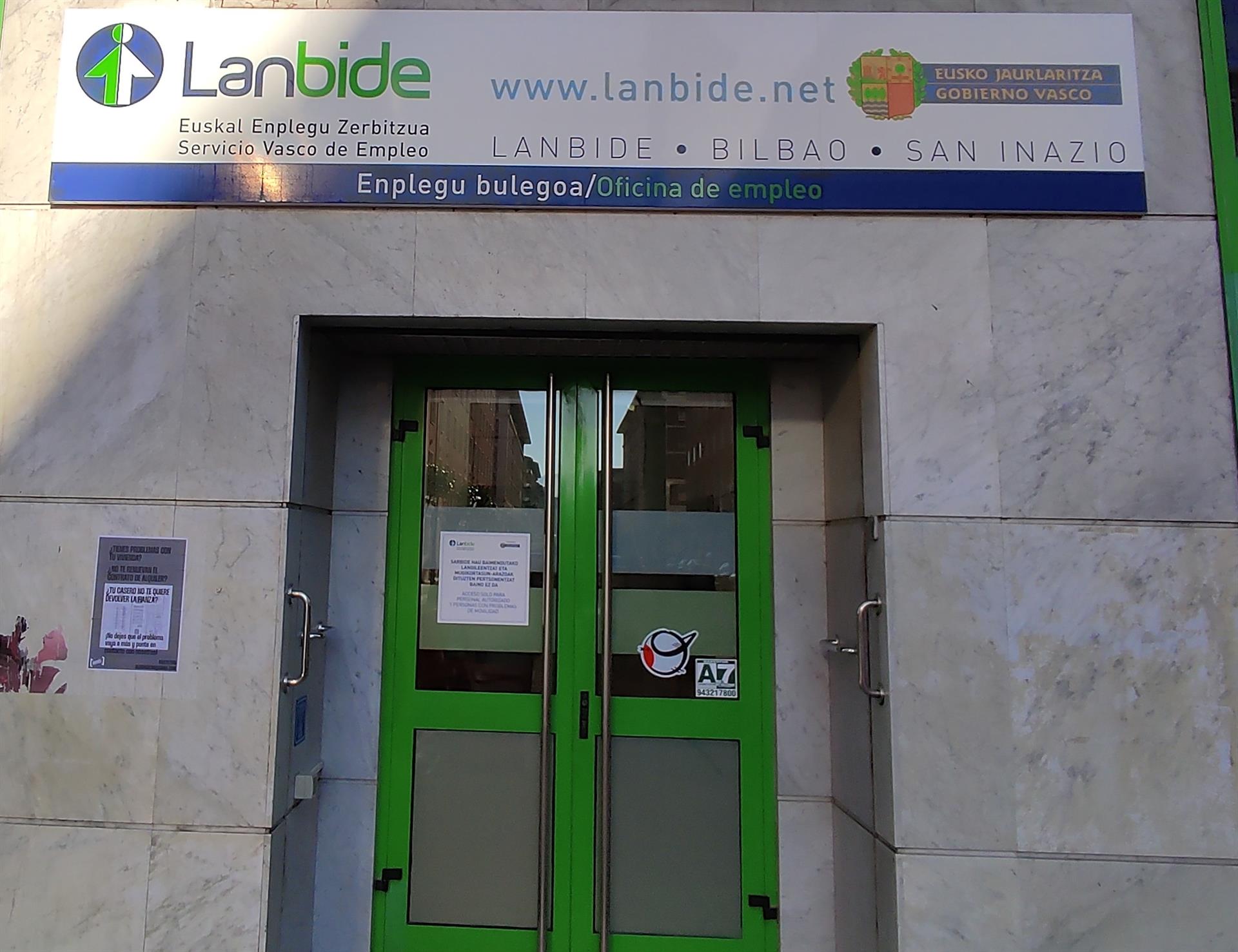 Lanbideren egoitzetako bat | Argazkia: Europa Press Lanbideren egoitzetako bat | Argazkia: Europa Press