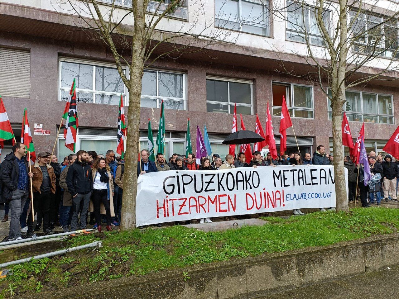 Hitzarmen eske egindako protestetako bat | Argazkia: ELA Hitzarmen eske egindako protestetako bat | Argazkia: ELA