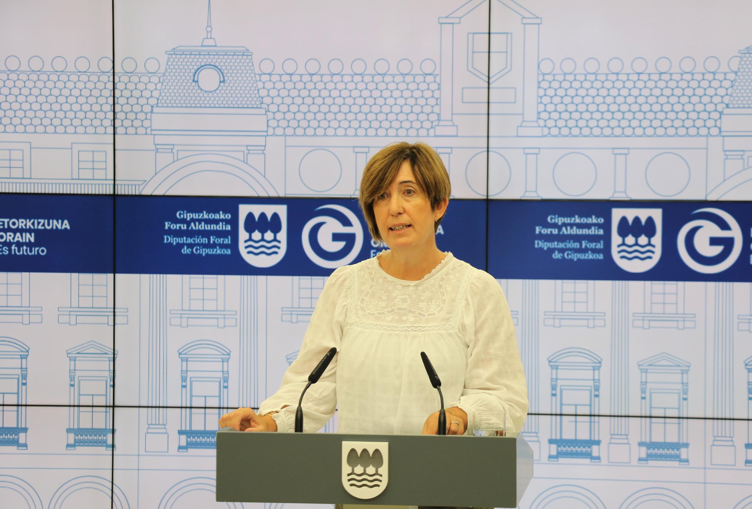 Irune Berasategi gaurko agerraldian | Argazkia: Gipuzkoako Foru Aldundia