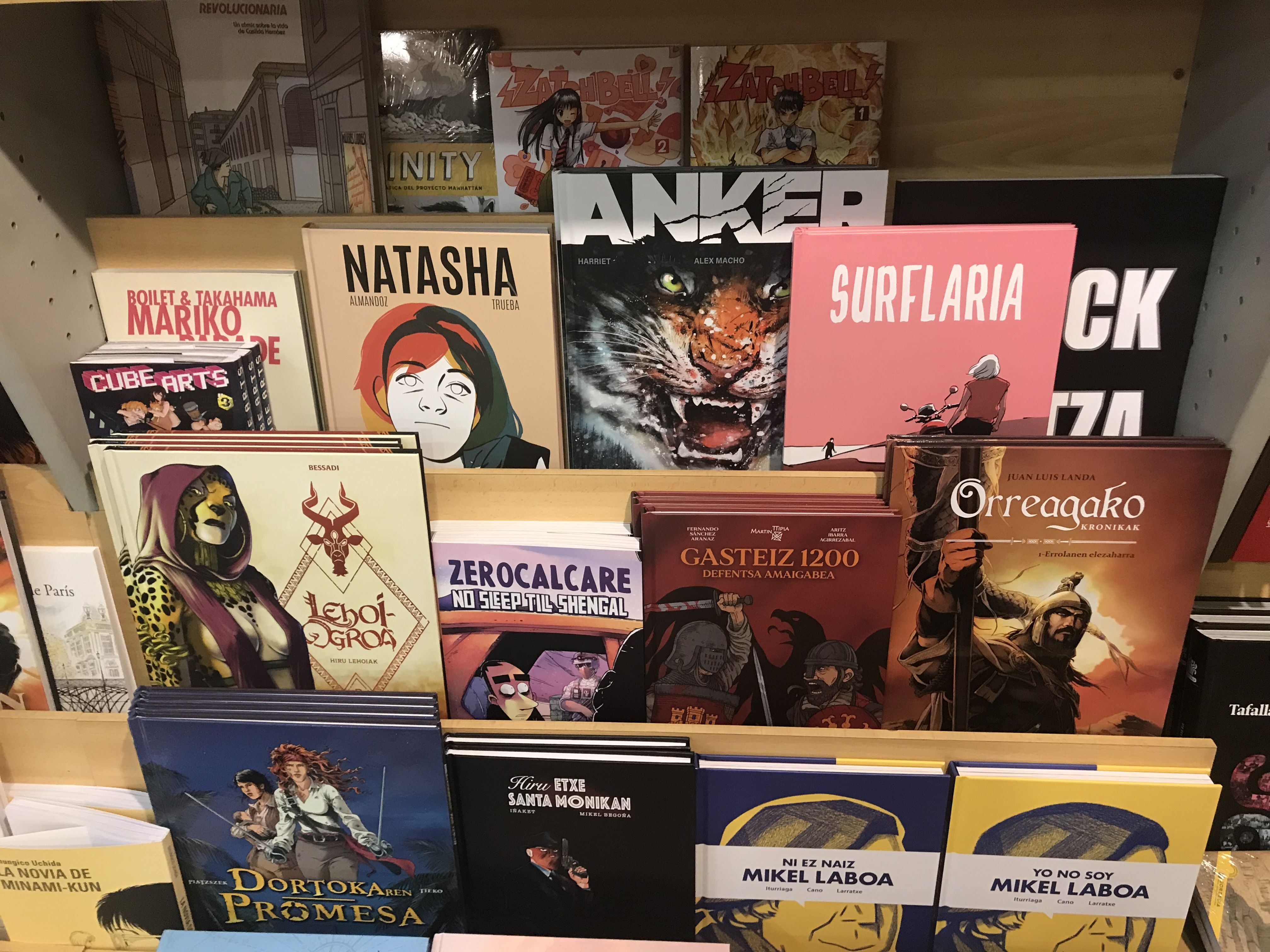 Euskarazko zenbait komiki | Argazkia; EnpresaBIDEA Euskarazko zenbait komiki | Argazkia; EnpresaBIDEA