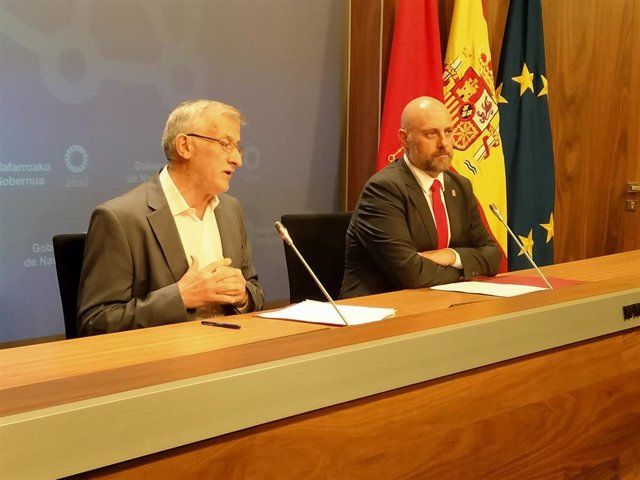 Felix Taberna eta Jose Luis Arasti Nafarroako Gobernuko kontseilariak | Argazkia: Europa Press