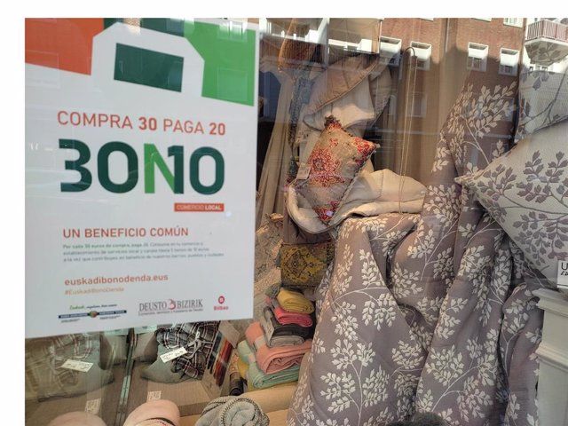 Bono Denda egitasmoan parte hartzen duen denda bat | Argazkia: Europa Press Bono Denda egitasmoan parte hartzen duen denda bat | Argazkia: Europa Press