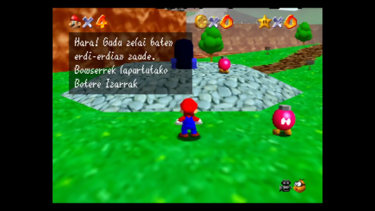 Super Mario 64 euskaraz | Argazkia: Game Erauntsia