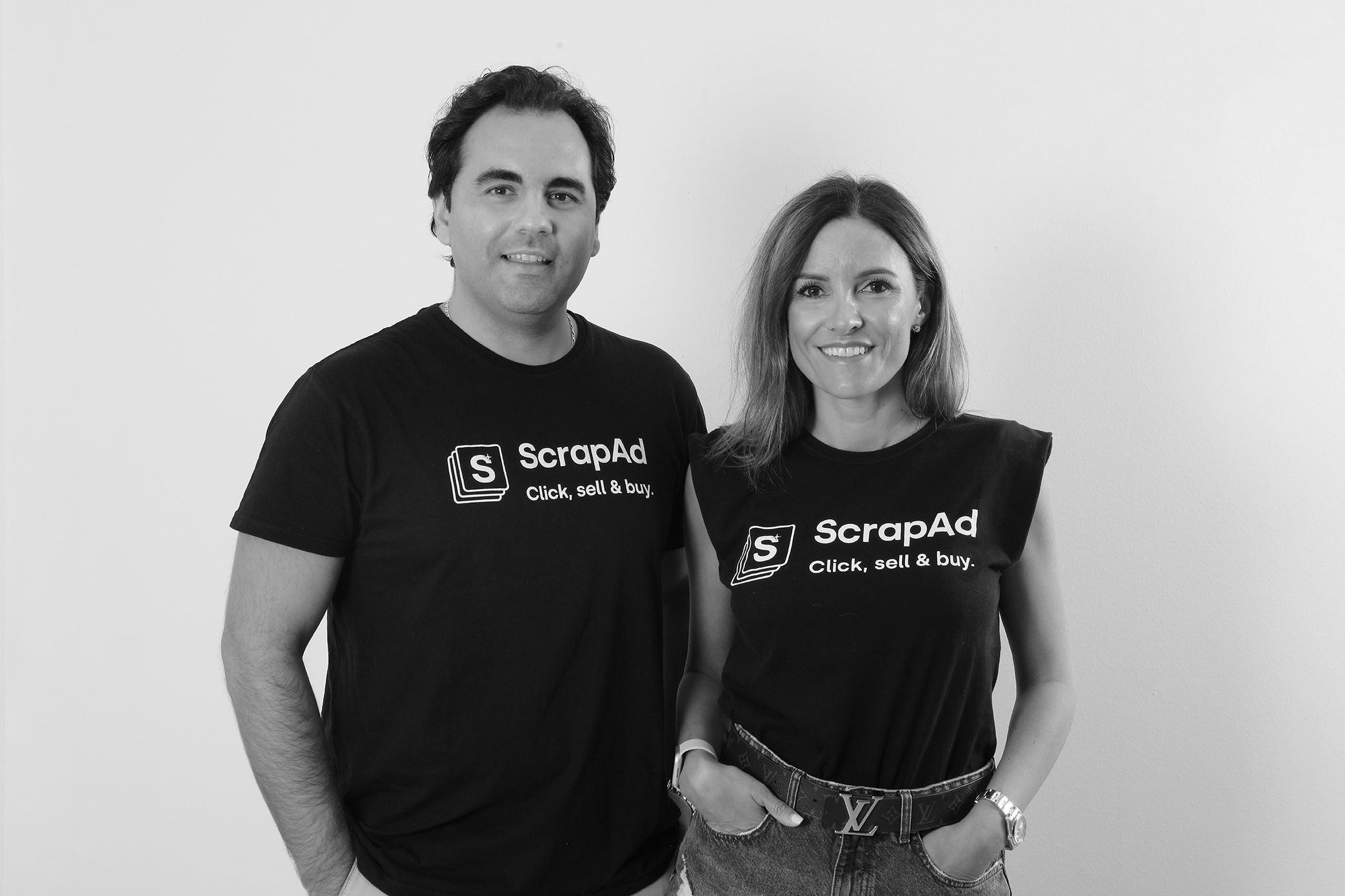 Samuel Ruiz eta Sandra Montes ScrapAd plataformaren sortzaileak | Argazkia: ScrapAd Samuel Ruiz eta Sandra Montes ScrapAd plataformaren sortzaileak | Argazkia: ScrapAd