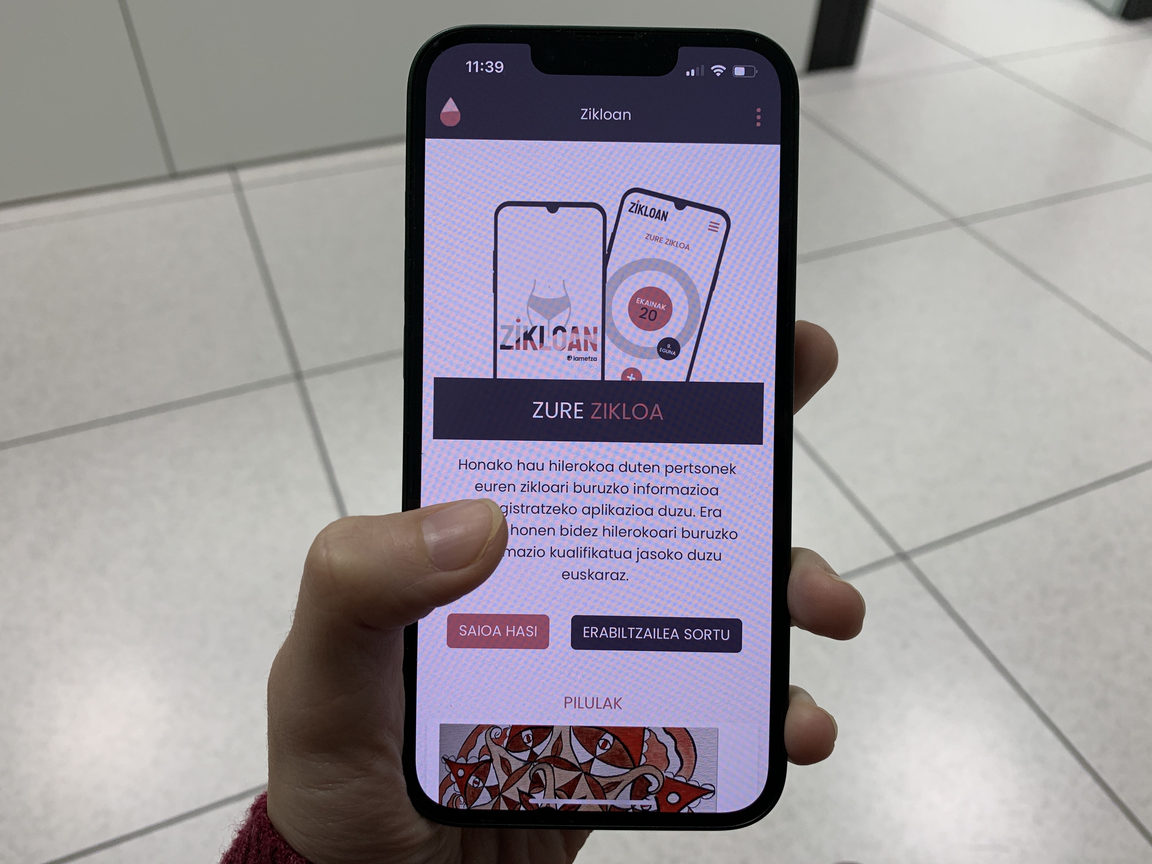 Android zein IOS sistemetan erabili daiteke Zikloan | Argazkia: EnpresaBIDEA Android zein IOS sistemetan erabili daiteke Zikloan | Argazkia: EnpresaBIDEA