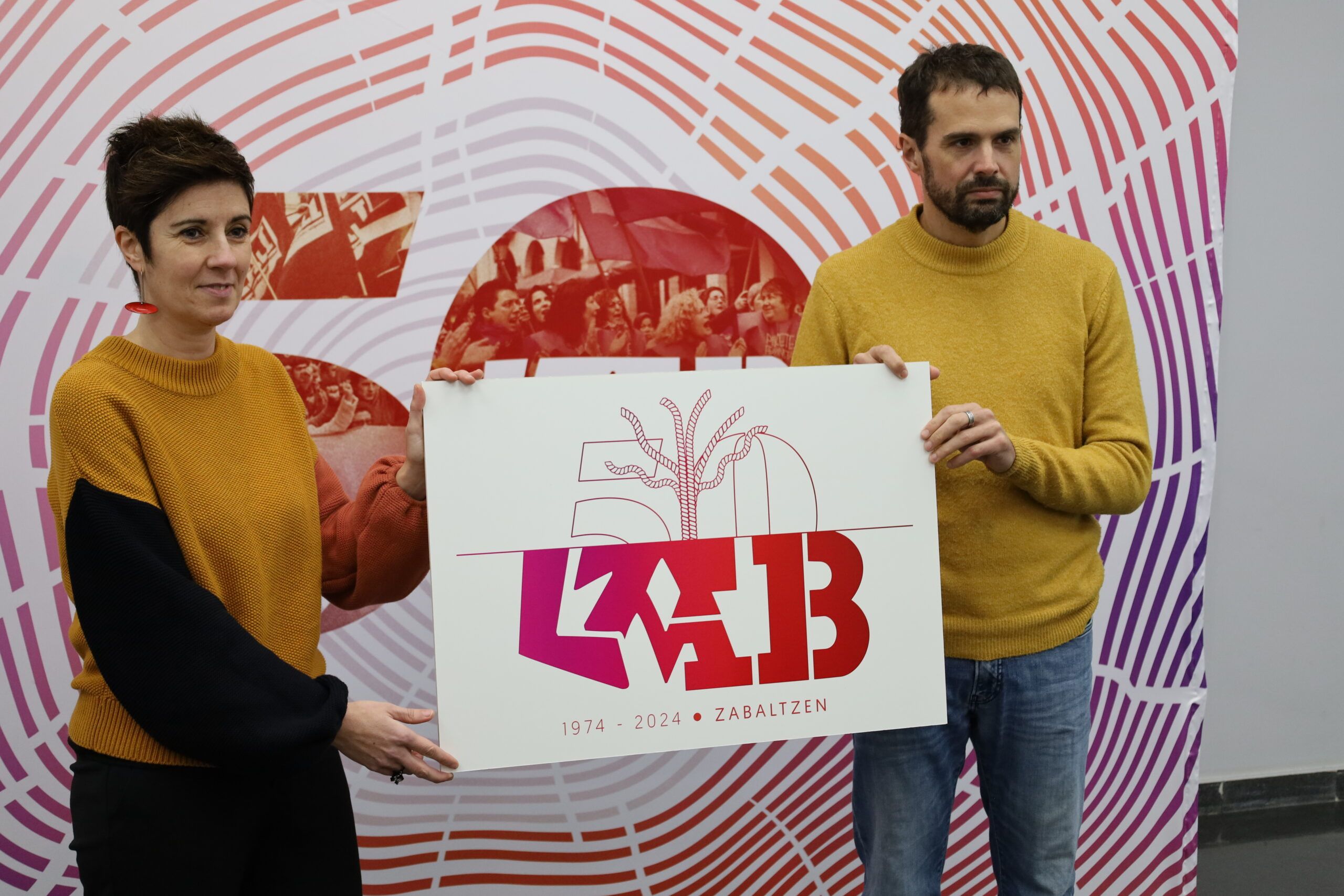 Izaskun Garcia antolakuntza idazkaria eta Igor Arroyo koordinatzaile nagusia | Argazkia: LAB Izaskun Garcia antolakuntza idazkaria eta Igor Arroyo koordinatzaile nagusia | Argazkia: LAB