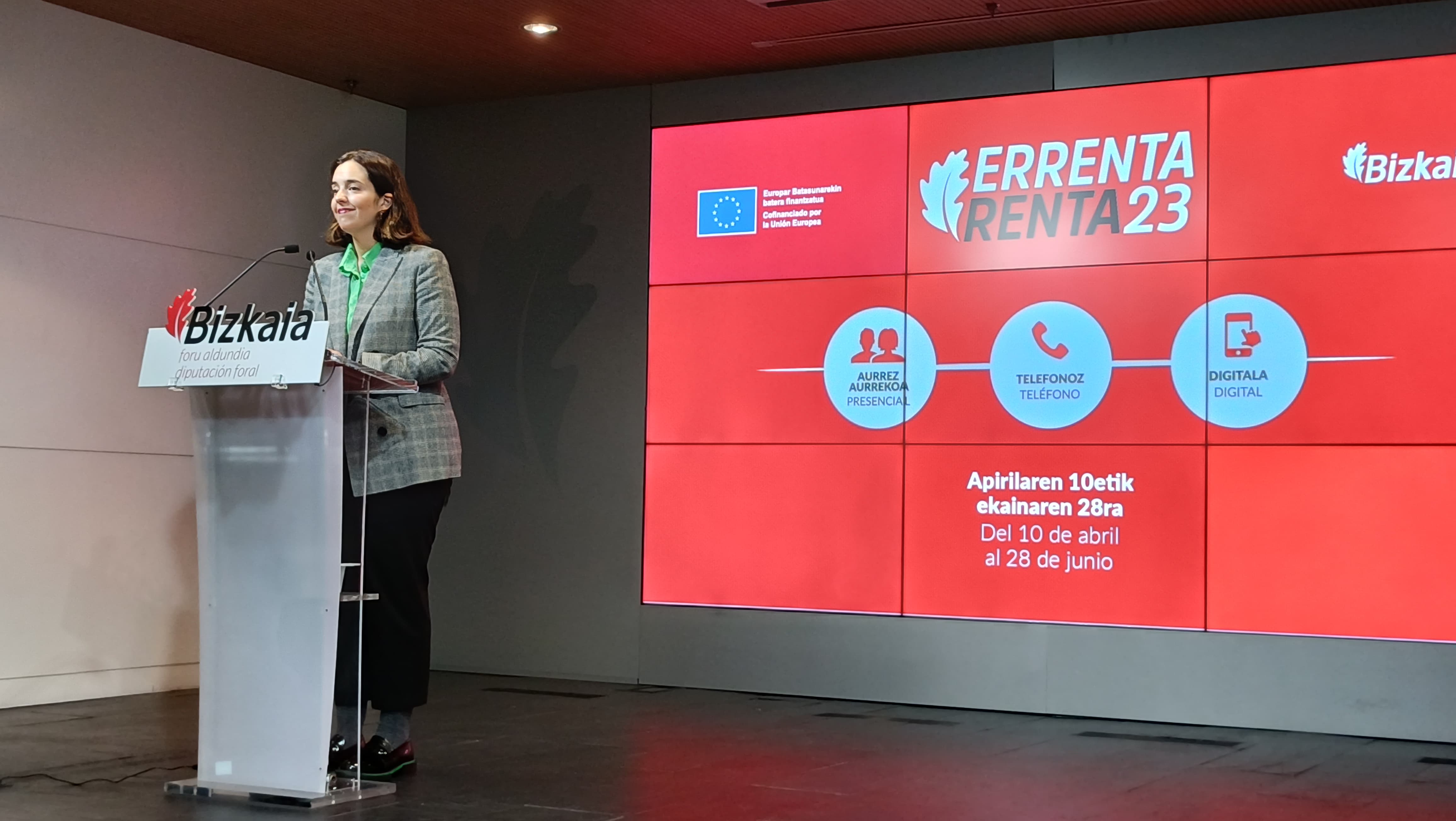 Itxaso Berrojalbiz, Bizkaiko Ogasun eta Finantzen foru diputatua | Argazkia: Bizkaiko Foru Aldundia Itxaso Berrojalbiz, Bizkaiko Ogasun eta Finantzen foru diputatua | Argazkia: Bizkaiko Foru Aldundia