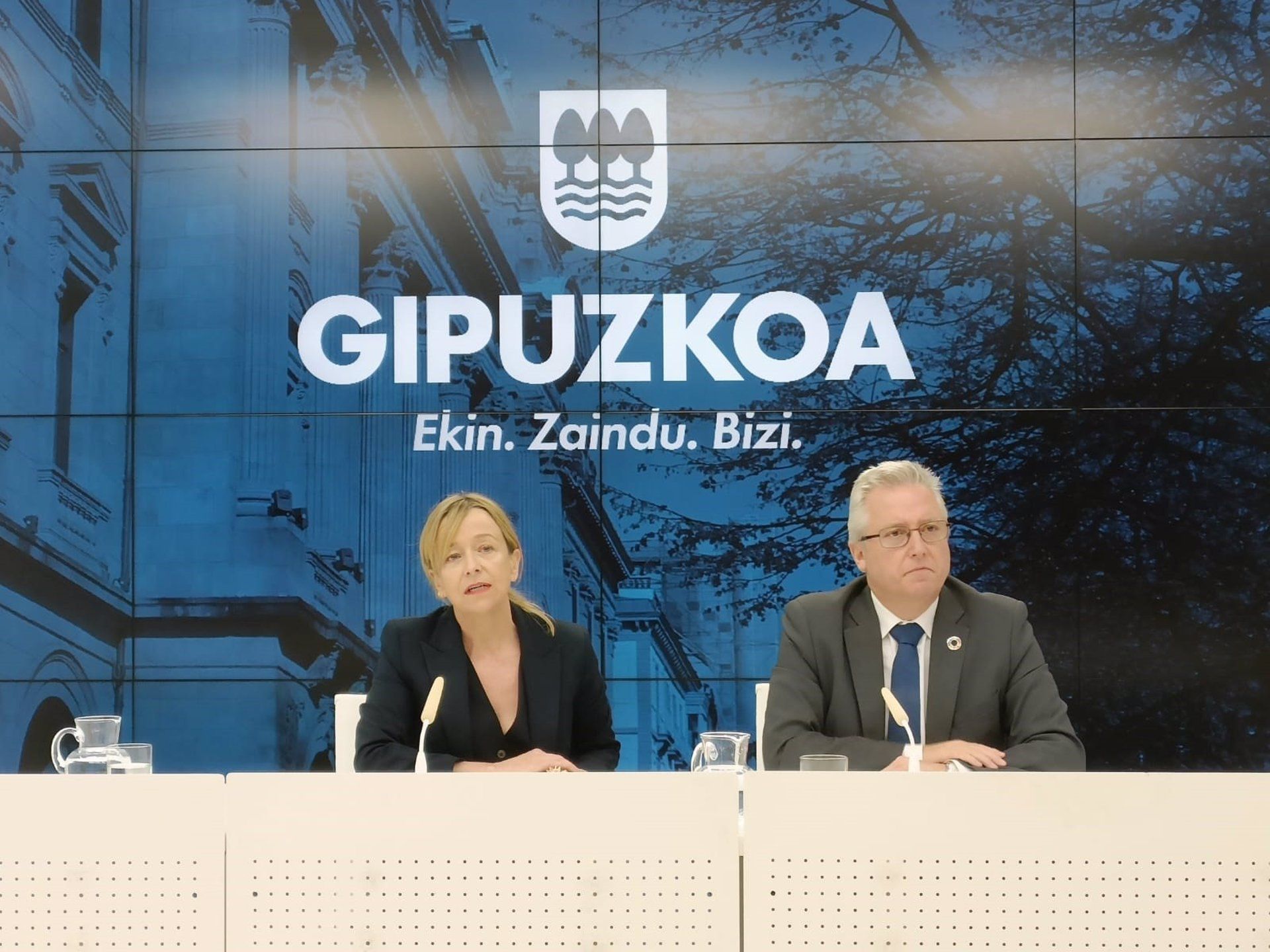 Eider Mendoza eta Jose Ignacio Asensio gaurko agerraldian | Argazkia: Europa Press Eider Mendoza eta Jose Ignacio Asensio gaurko agerraldian | Argazkia: Europa Press