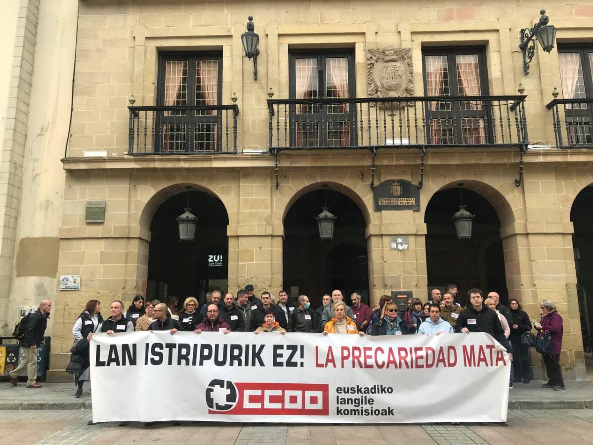 CCOO Euskadiren manifestazio bat | Argazkia: CCOO Euskadi CCOO Euskadiren manifestazio bat | Argazkia: CCOO Euskadi