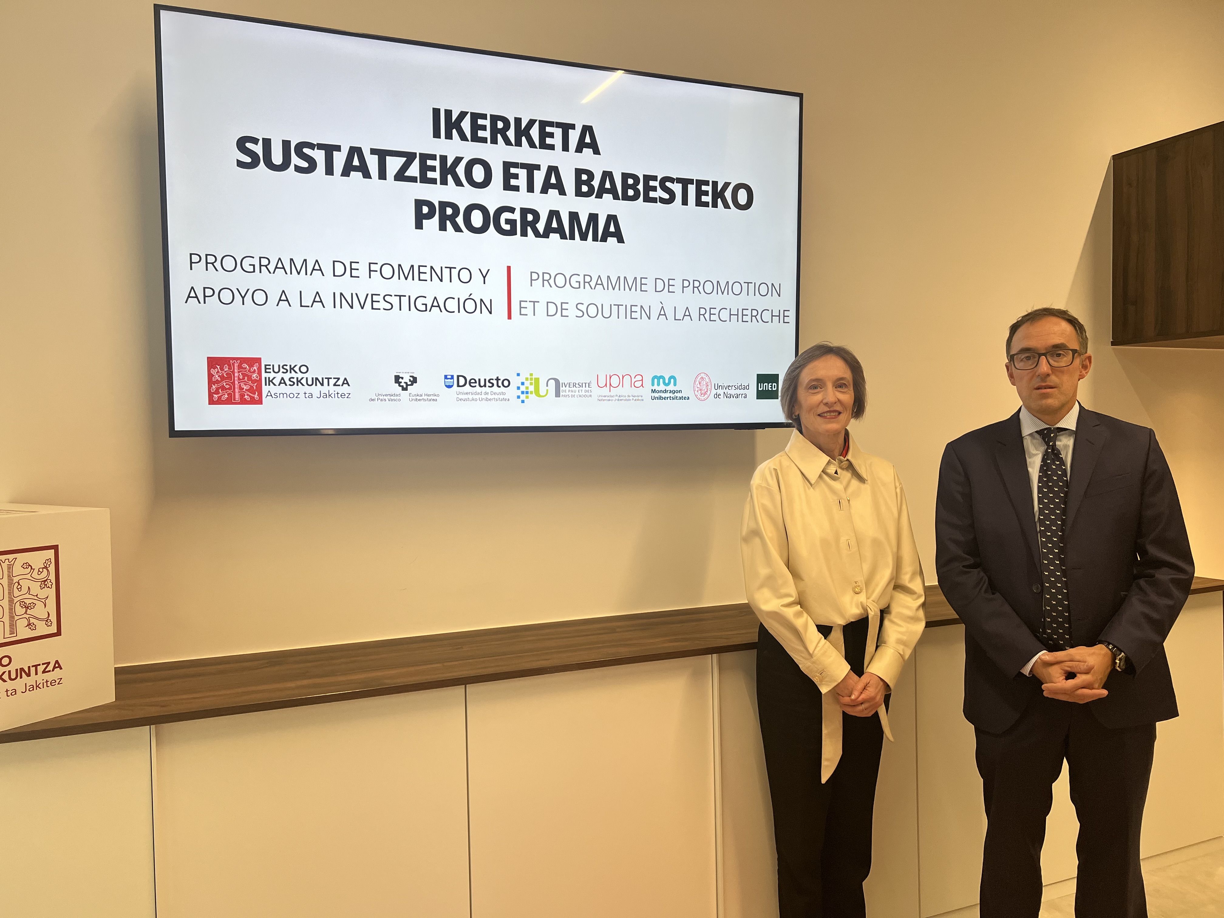 Ikerketa sustatu eta babesteko programaren aurkezpena | Argazkia: Eusko Ikaskuntza Ikerketa sustatu eta babesteko programaren aurkezpena | Argazkia: Eusko Ikaskuntza