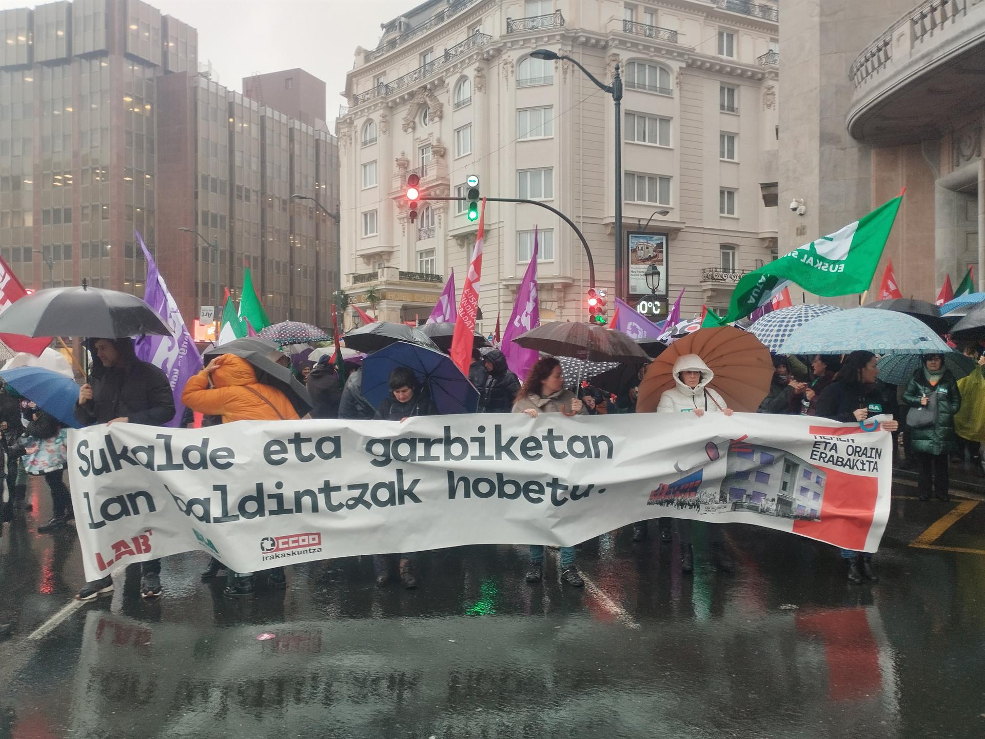 Lehen greba eguneko argazkia | Argazkia: Europa Press