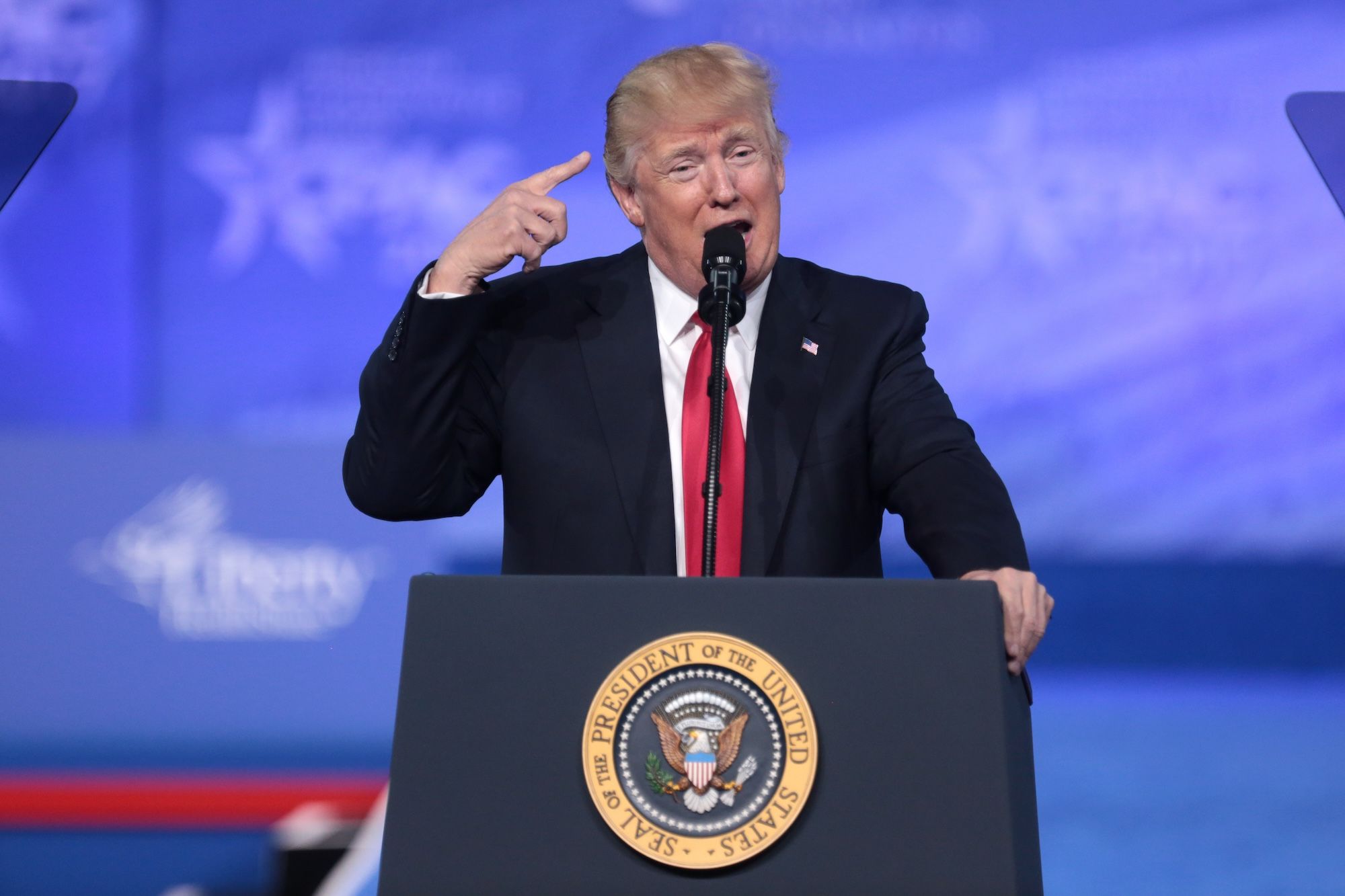 Trump, artxiboko argazki baten | Argazkia: Gage Skidmore/Wikipedia Trump, artxiboko argazki baten | Argazkia: Gage Skidmore/Wikipedia