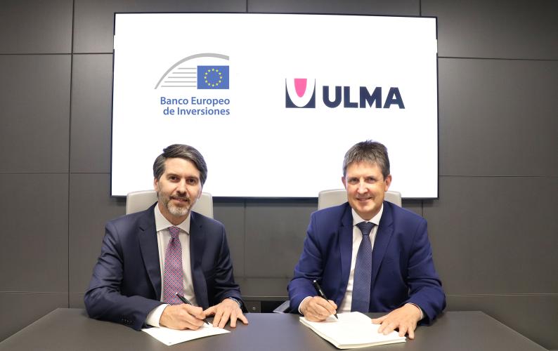 Antonio Lorenzo (EIB) eta Iñaki Gabilondo (Ulma) | Argazkia: EIB