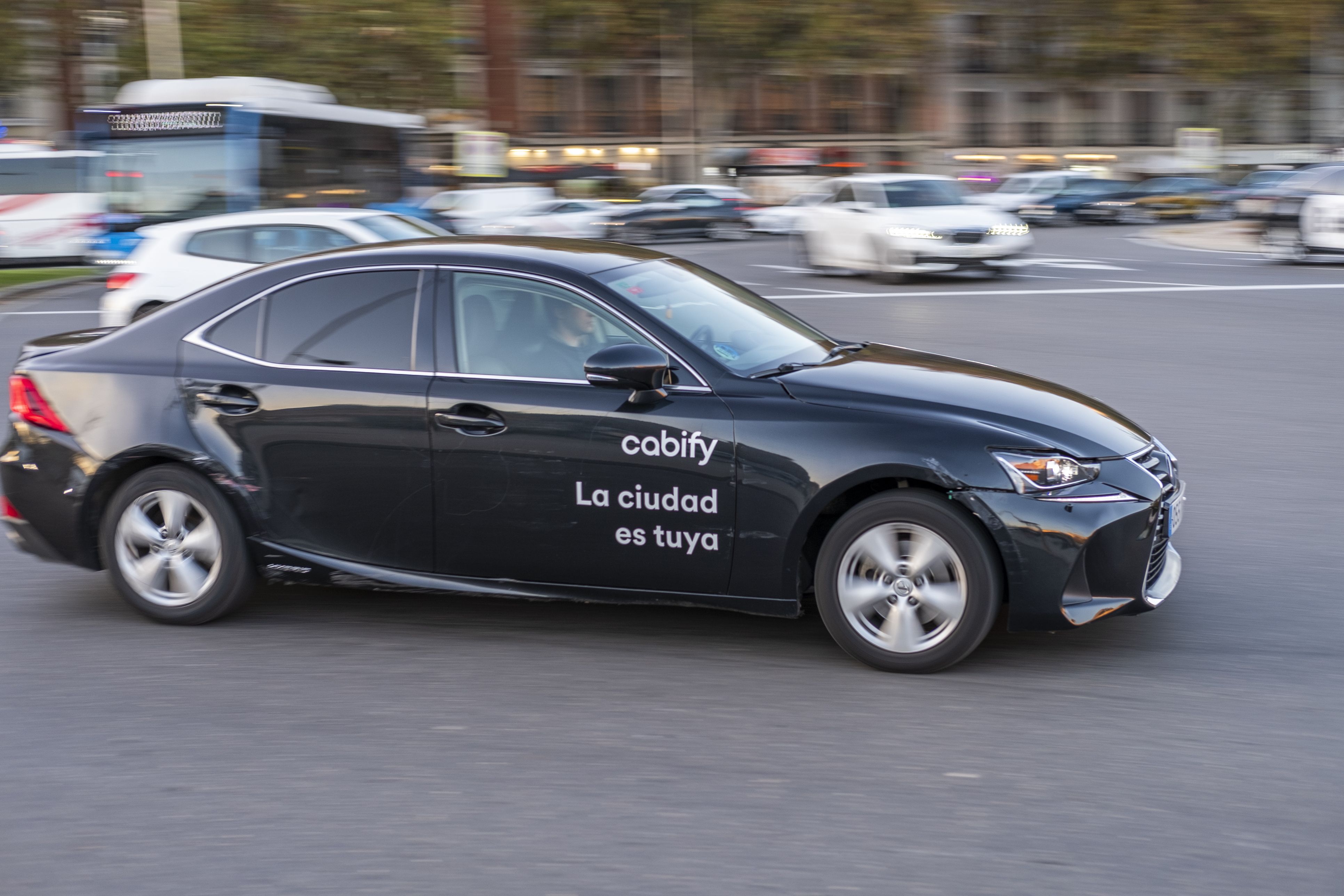 Cabify konpainiaren auto bat, Madrilen (Espainia) | Argazkia: iStock