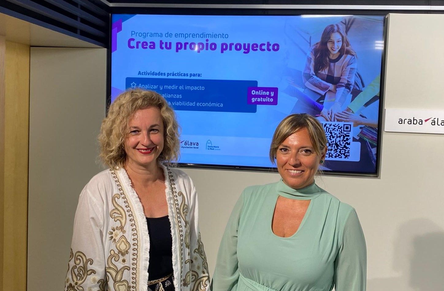 Cristina González eta Elena Magaz | Argazkia: AFA