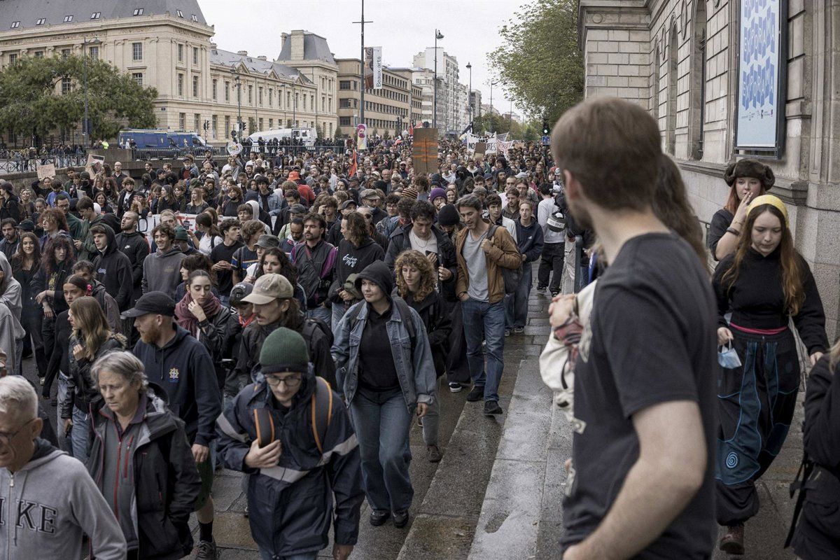 Irailaren 10eko manifestazioa Parisen | Argazkia: Europa Press