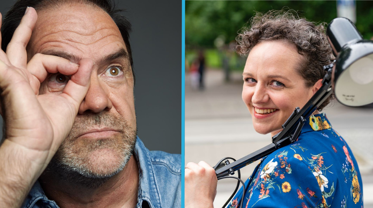 Aitor Echeverria Insausti zine ekoizlea eta Martina Taubenberger kultur kudeatzailea, Kultura Huben sortzaileak | Argazkia: utzitakoa