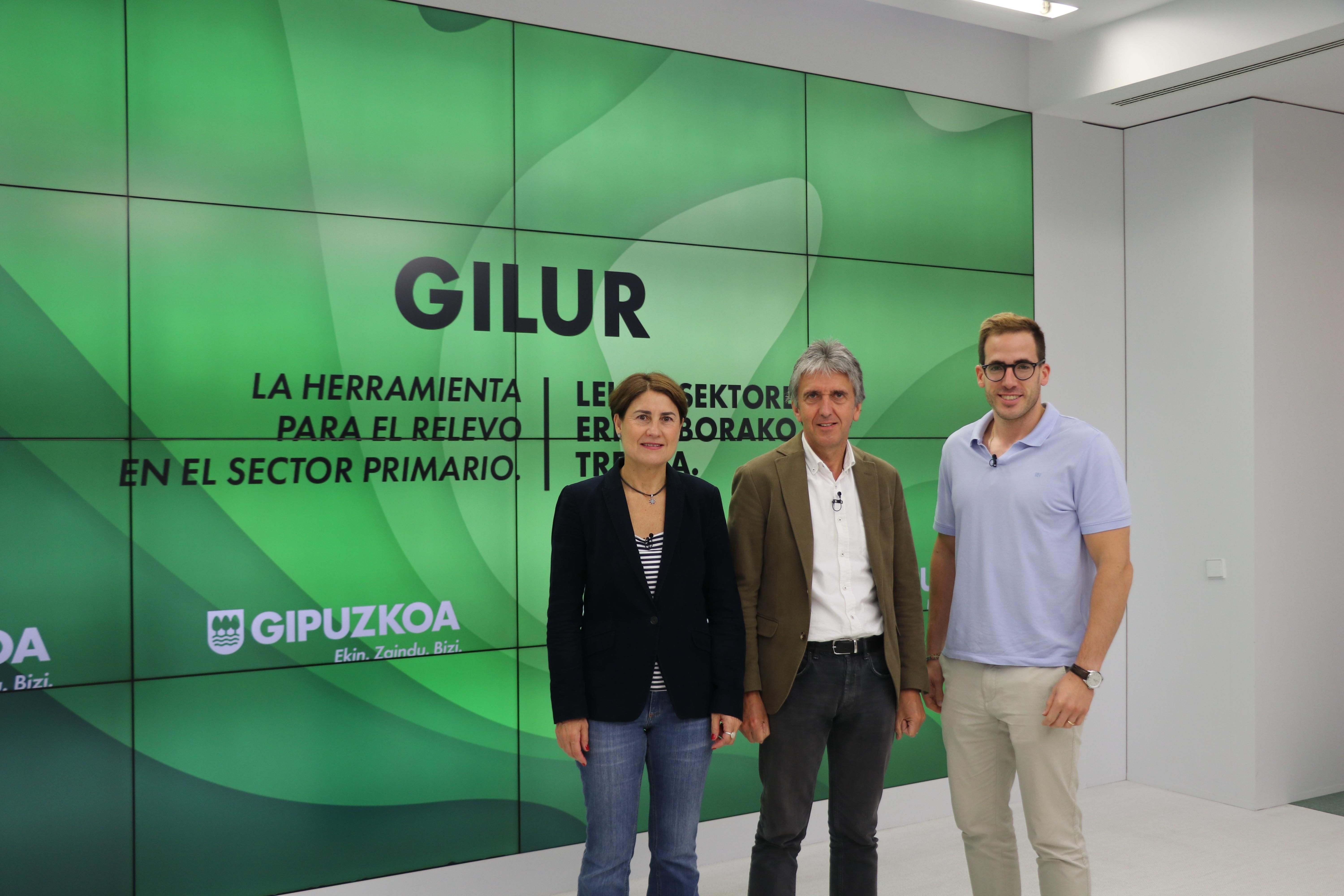 Maite Peñacoba, Xabier Arruti eta Jon Andoni Urdangarin | Argazkia: Gipuzkoako Foru Aldundia