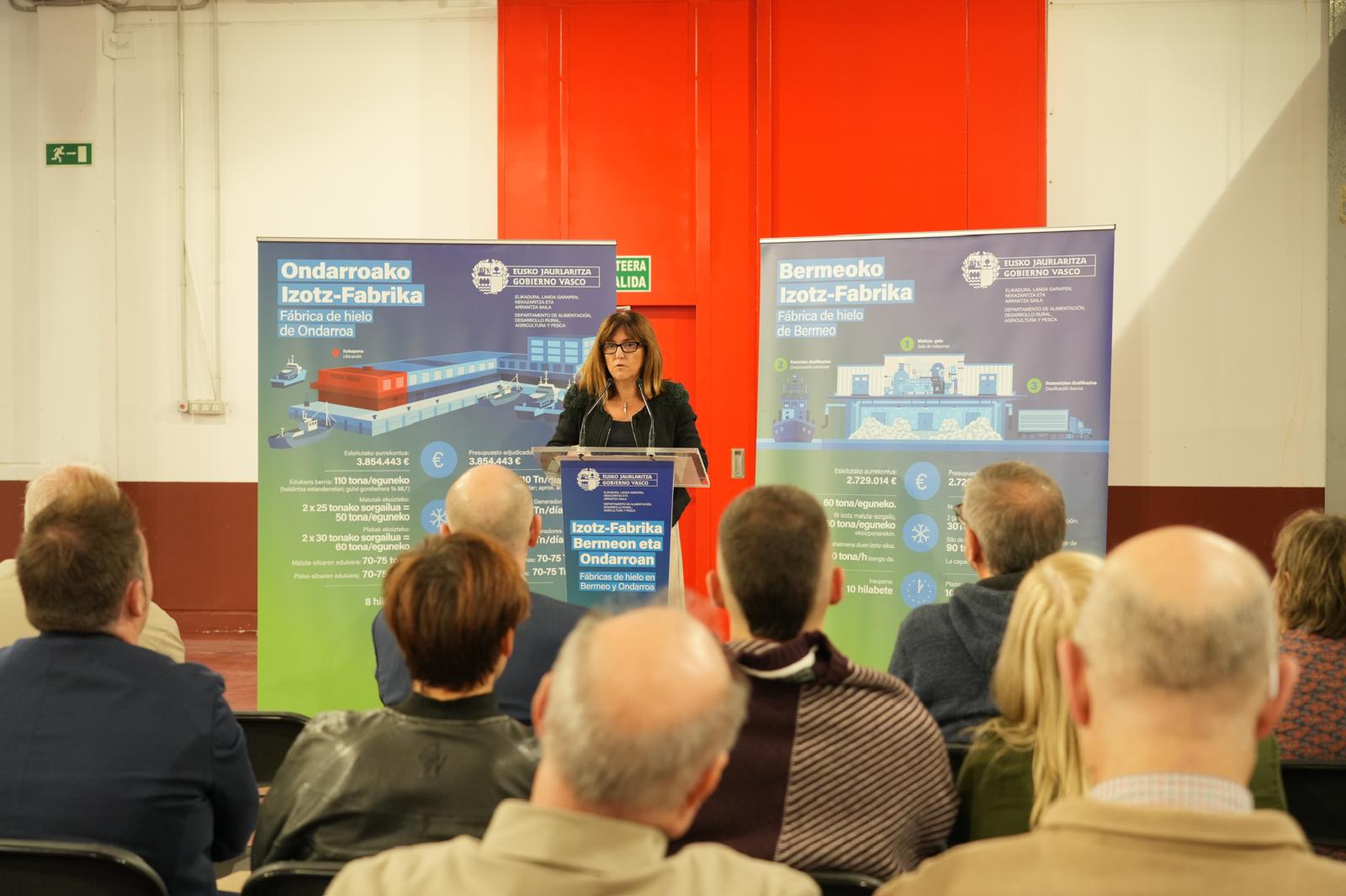 Amaia Barredo gaurko agerraldian | Argazkia: Irekia Amaia Barredo gaurko agerraldian | Argazkia: Irekia