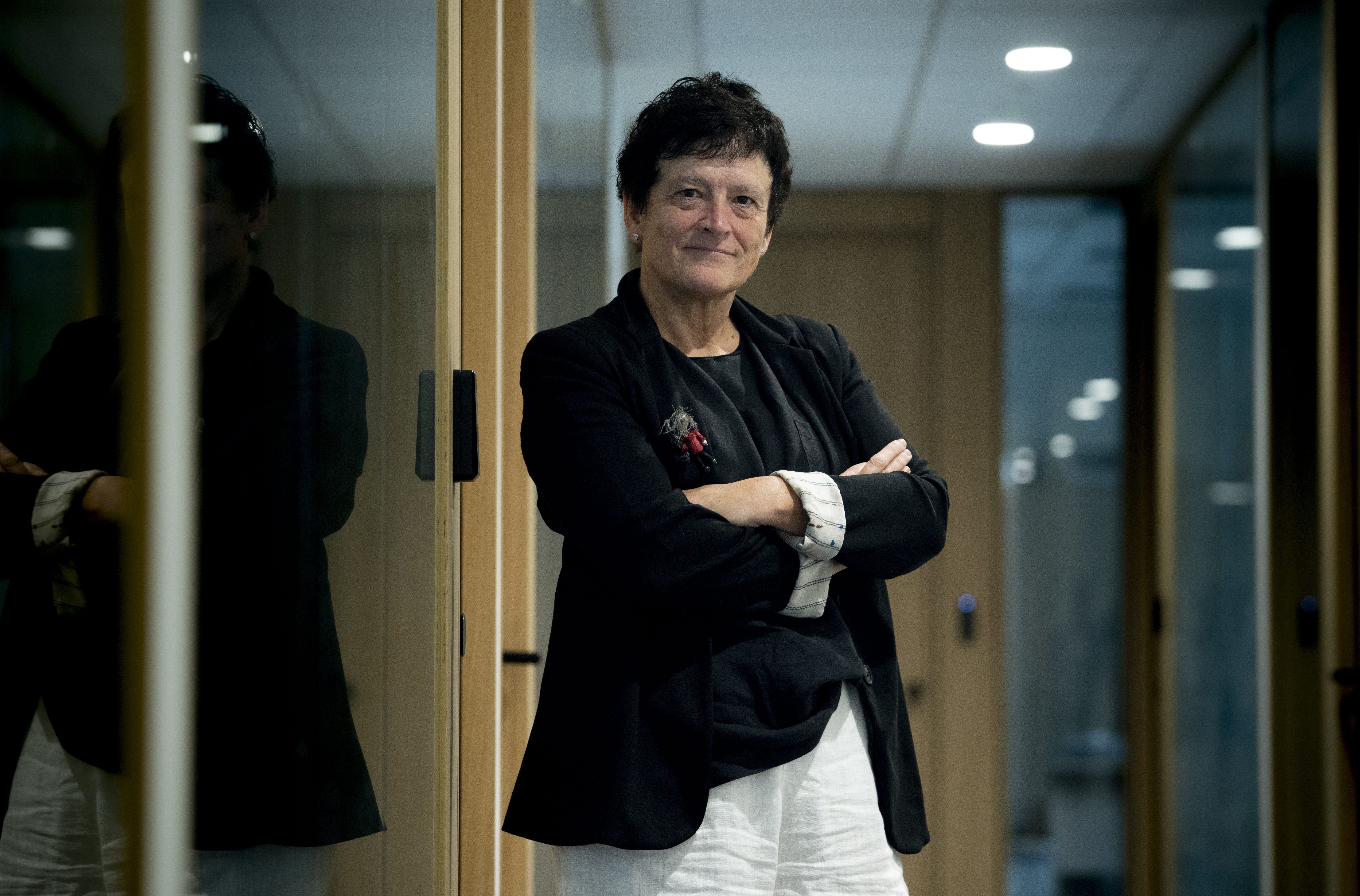 Amaia Agirre Fagor taldeko idazkari orokorra, kooperatiba taldearen bulego nagusian, Arrasaten | Argazkia: Raul Bogajo / Foku