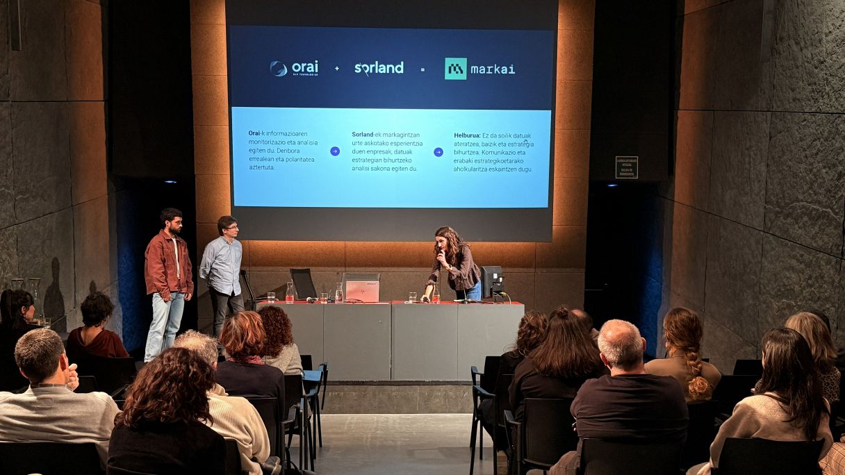 Markairen aurkezpena Indeusen topaketan | Argazkia: Orai