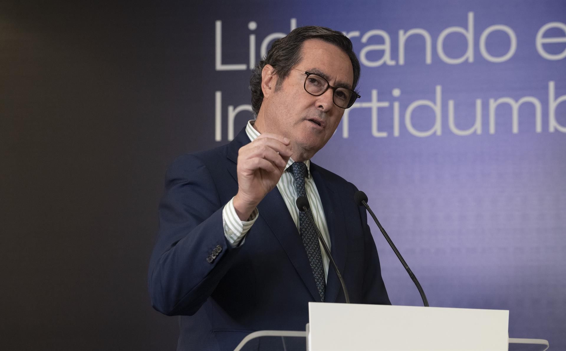 Antonio Garamendi CEOEko presidentea | Argazkia: Europa Press