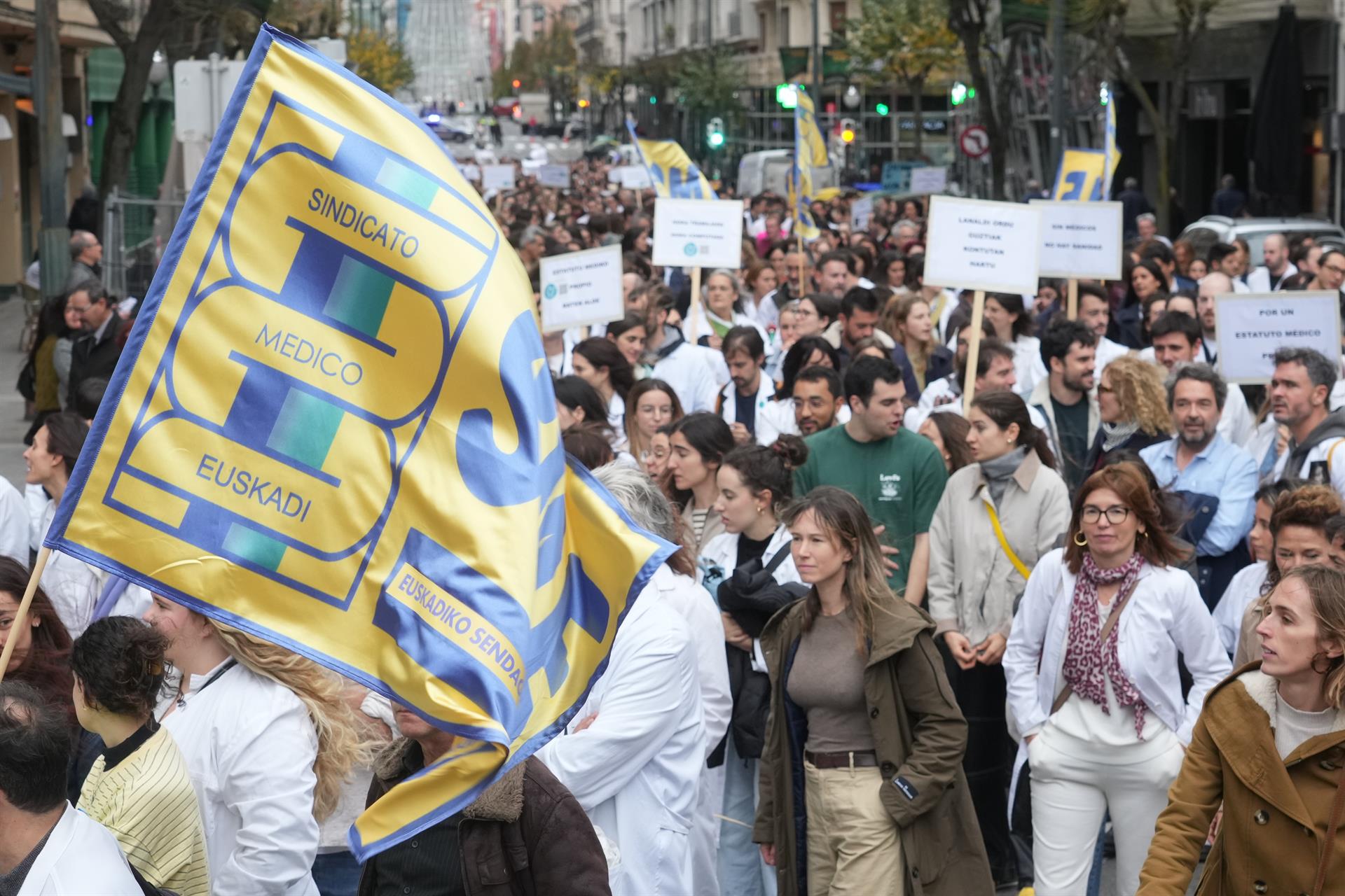 Pasa den abenduan, Bilbon eginiko manifestazio bat | Argazkia: Europa Press Pasa den abenduan, Bilbon eginiko manifestazio bat | Argazkia: Europa Press
