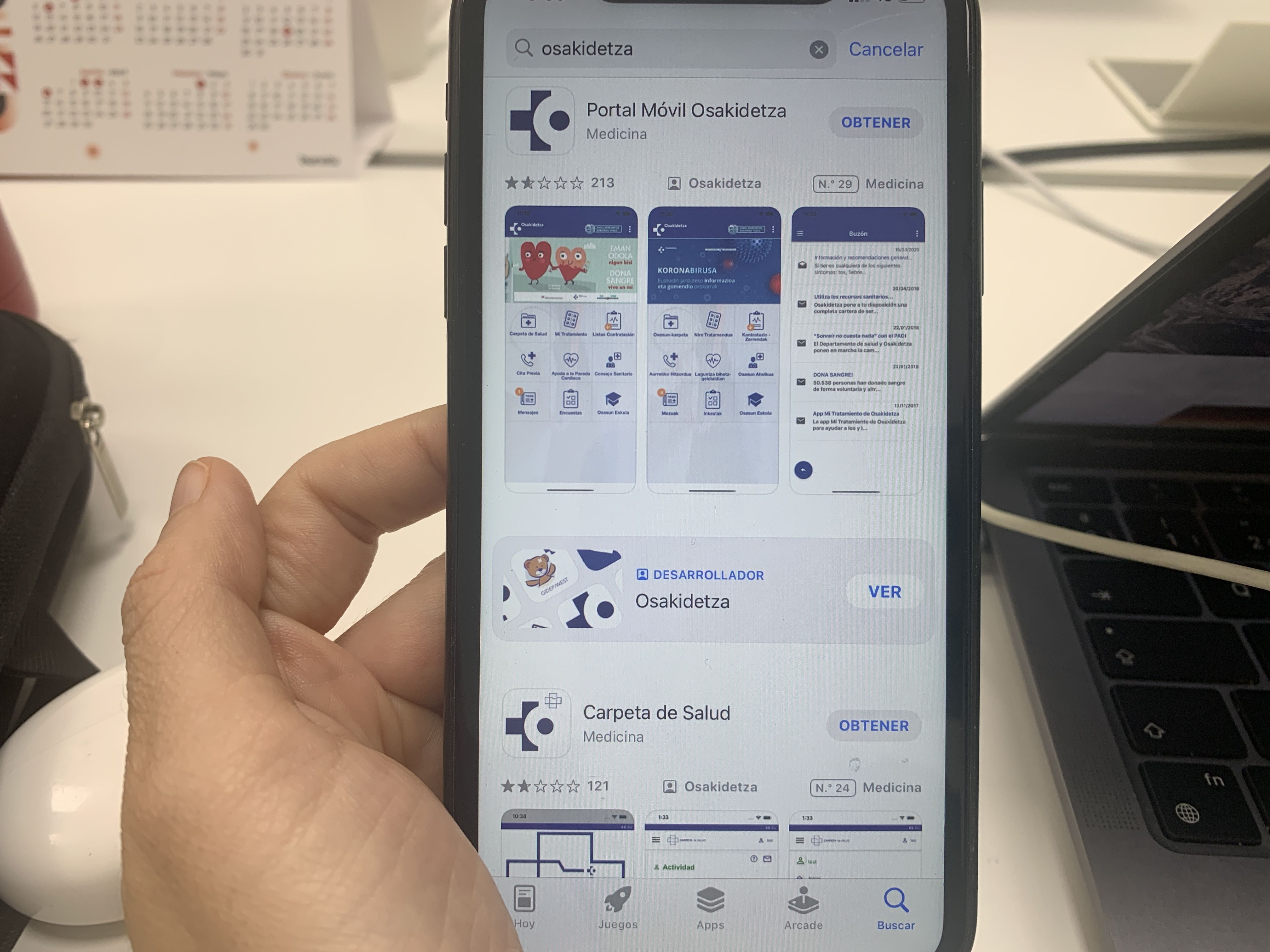Osakidetzako hainbat aplikazio | Argazkia: EnpresaBIDEA Osakidetzako hainbat aplikazio | Argazkia: EnpresaBIDEA