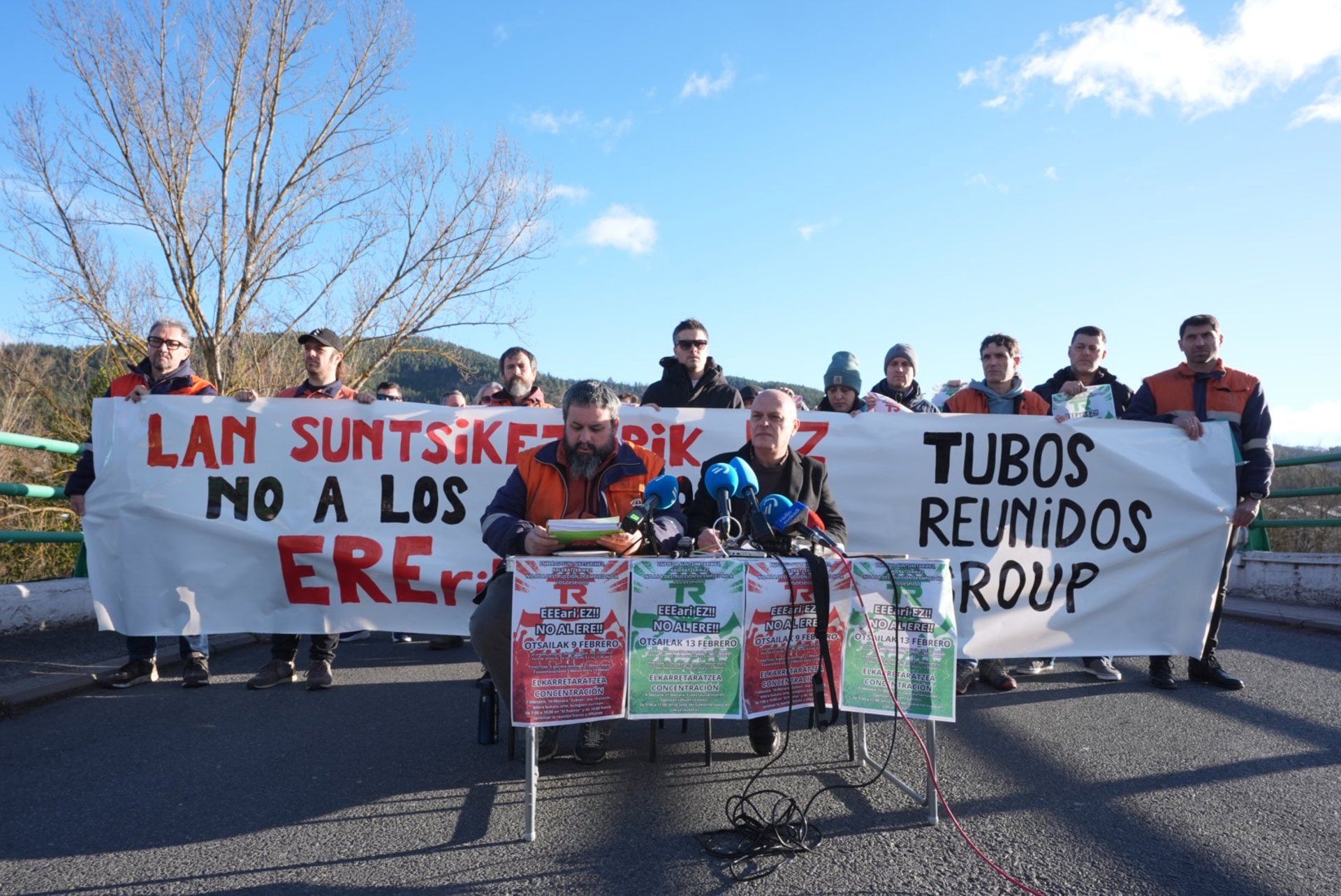 Tubos Reunidoseko langileak, gaur | Argazkia: Europa Press / Endika Portillo