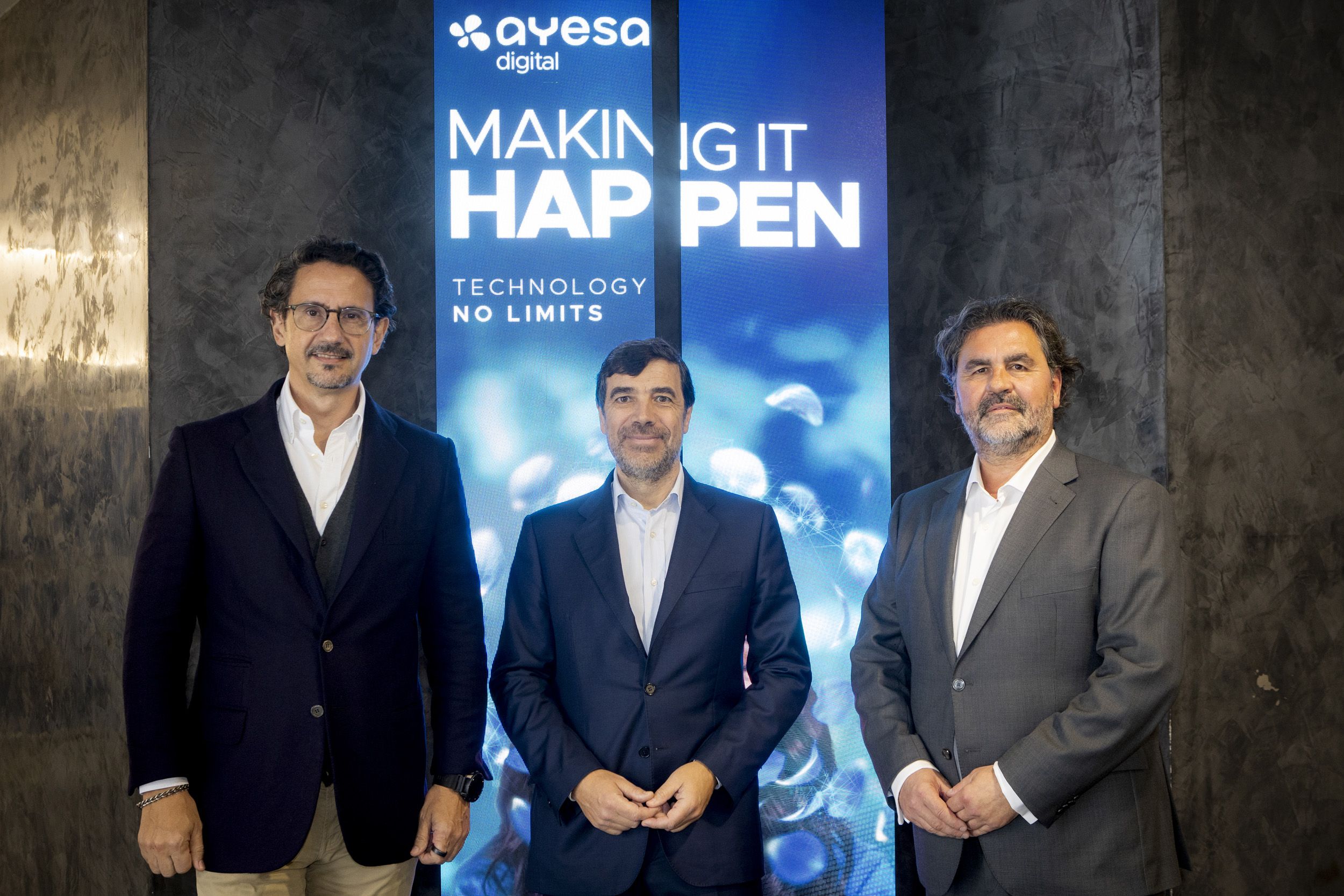 José Luis Manzanares, Antón Arriola eta Manu Baraza | Argazkia: Ayesa