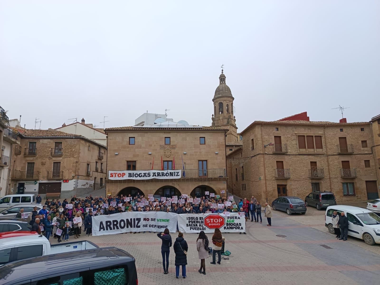 Biometano gas plantaren aurkako protesta, Arroitzen | Argazkia: utzita Biometano gas plantaren aurkako protesta, Arroitzen | Argazkia: utzita