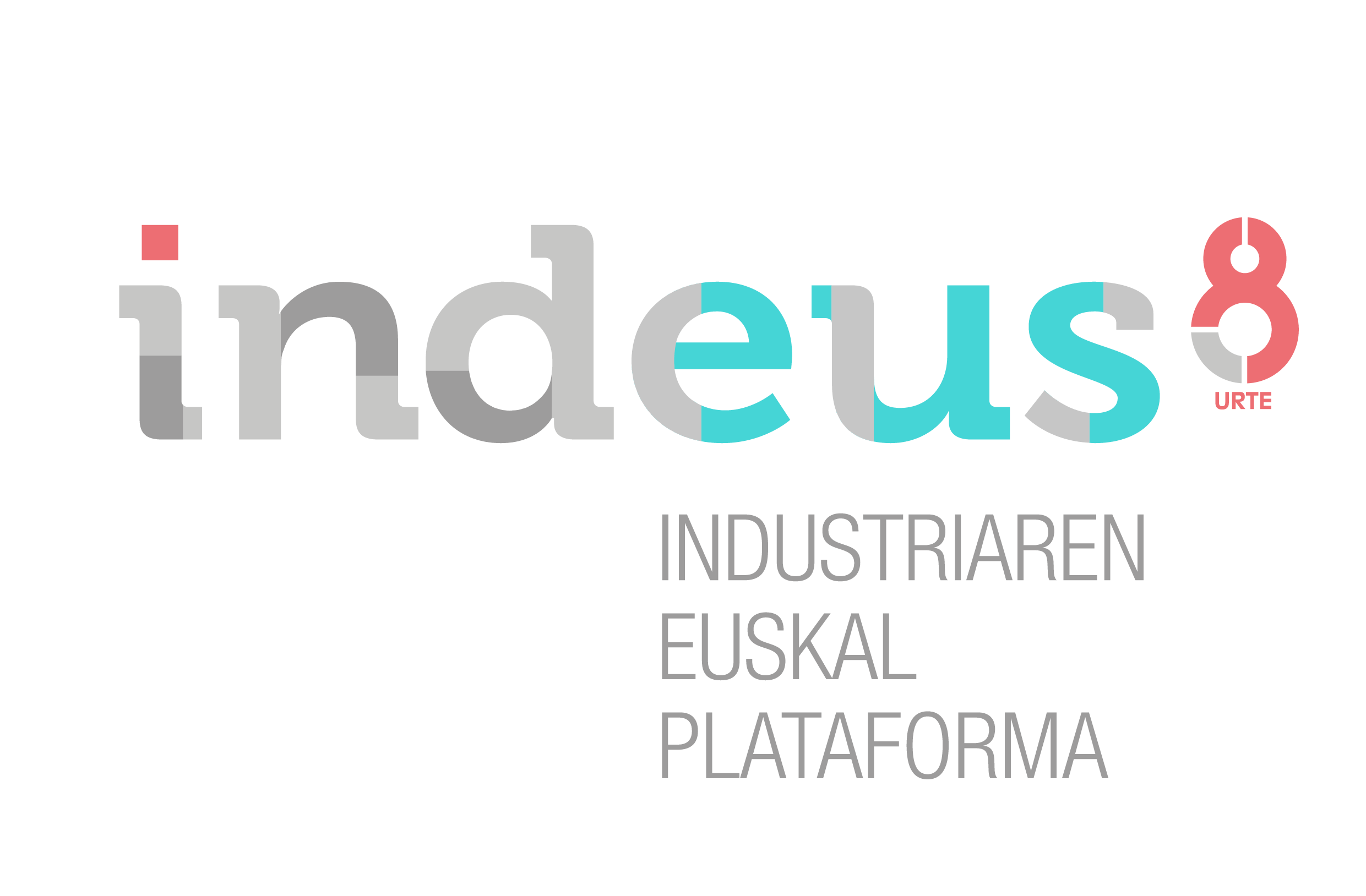 LOGO INDEUS 8 urte