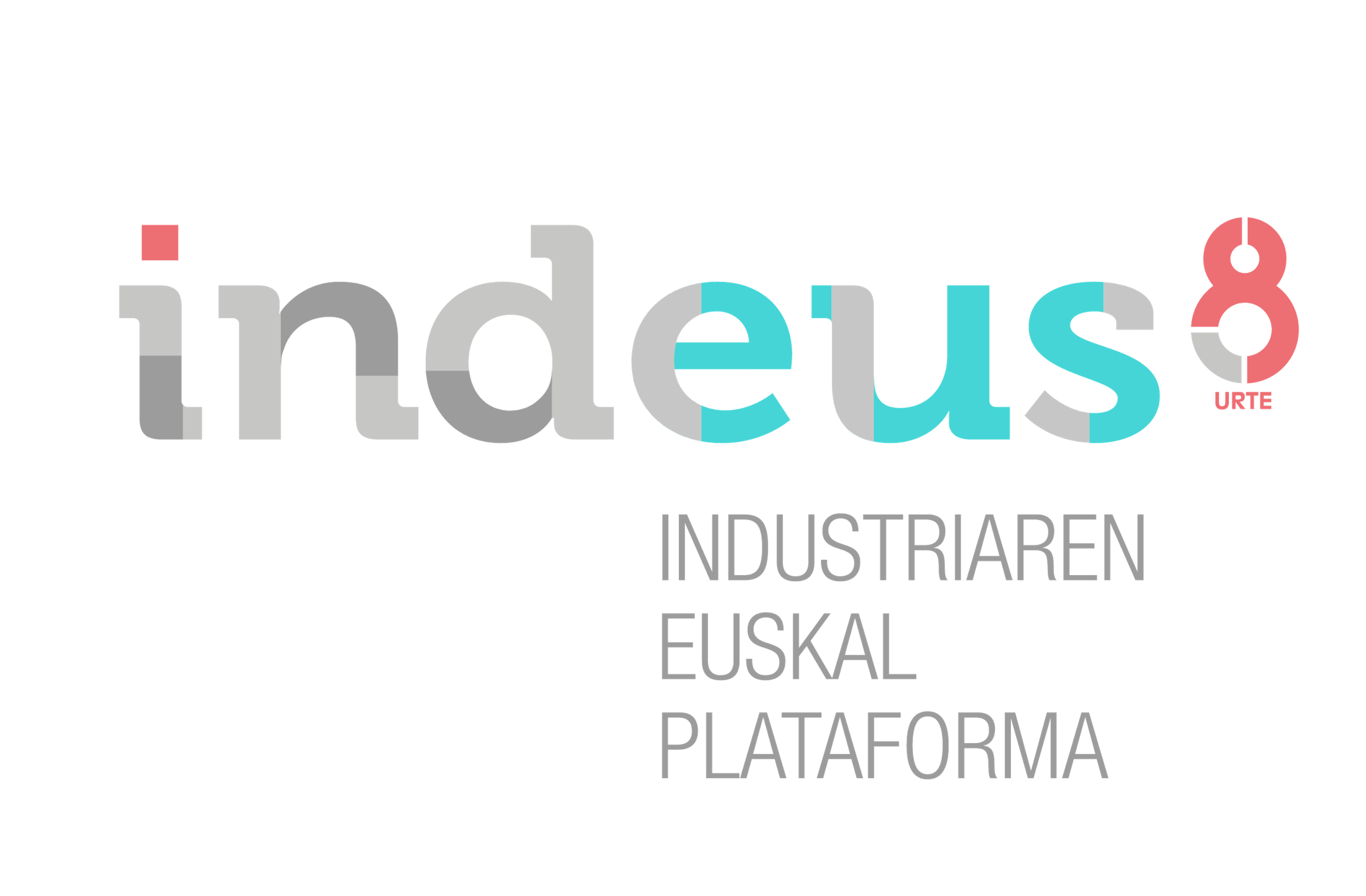 LOGO INDEUS 8 urte