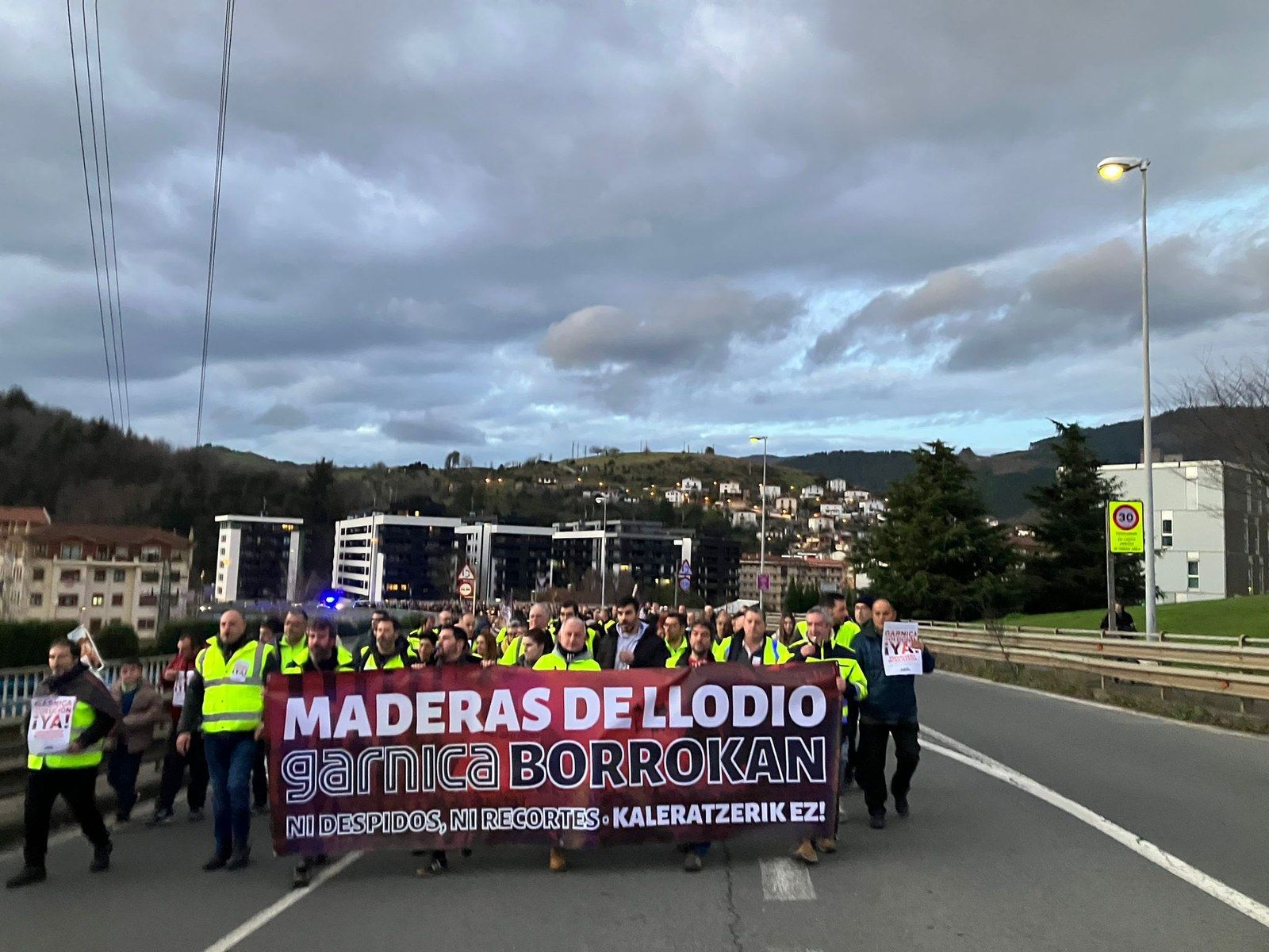 Maderas de Llodioko langileen manifestazio bat | Argazkia: ELA Maderas de Llodioko langileen manifestazio bat | Argazkia: ELA