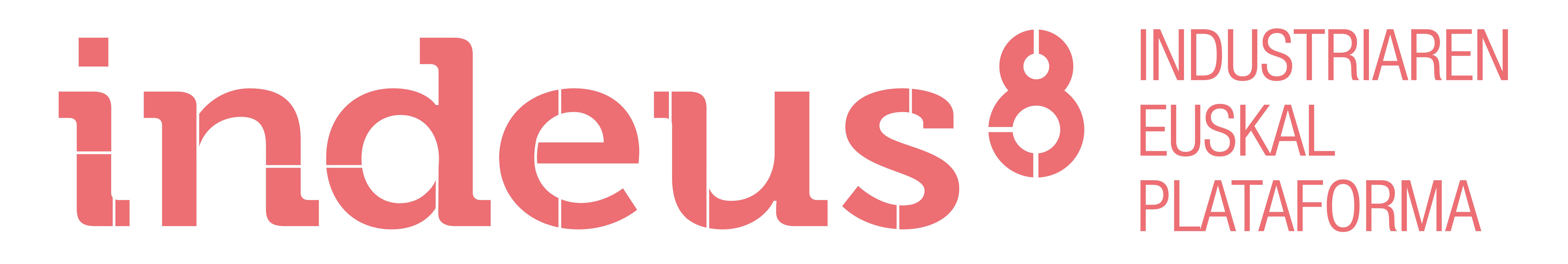 LOGO INDEUS 8 urte horizontala gorrixka