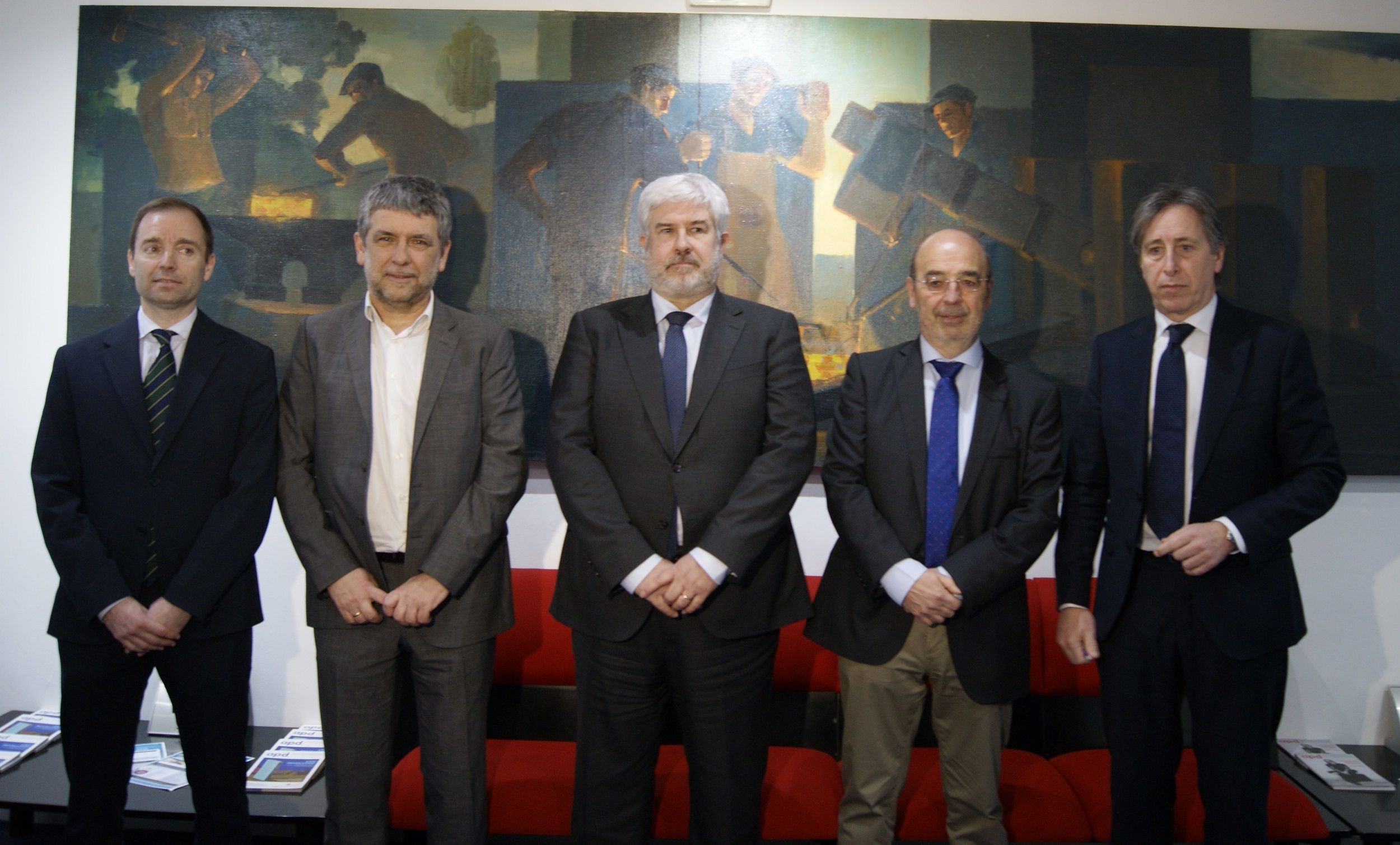 Íñigo Ansola, José Antonio Alustiza, Juan Alberdi, Ignacio Etxebarria eta Juan Pérez | Argazkia: Irekia