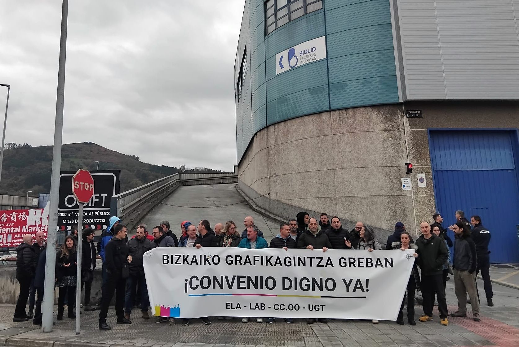 Sektoreko langileak protestan | Argazkia: UGT Sektoreko langileak protestan | Argazkia: UGT