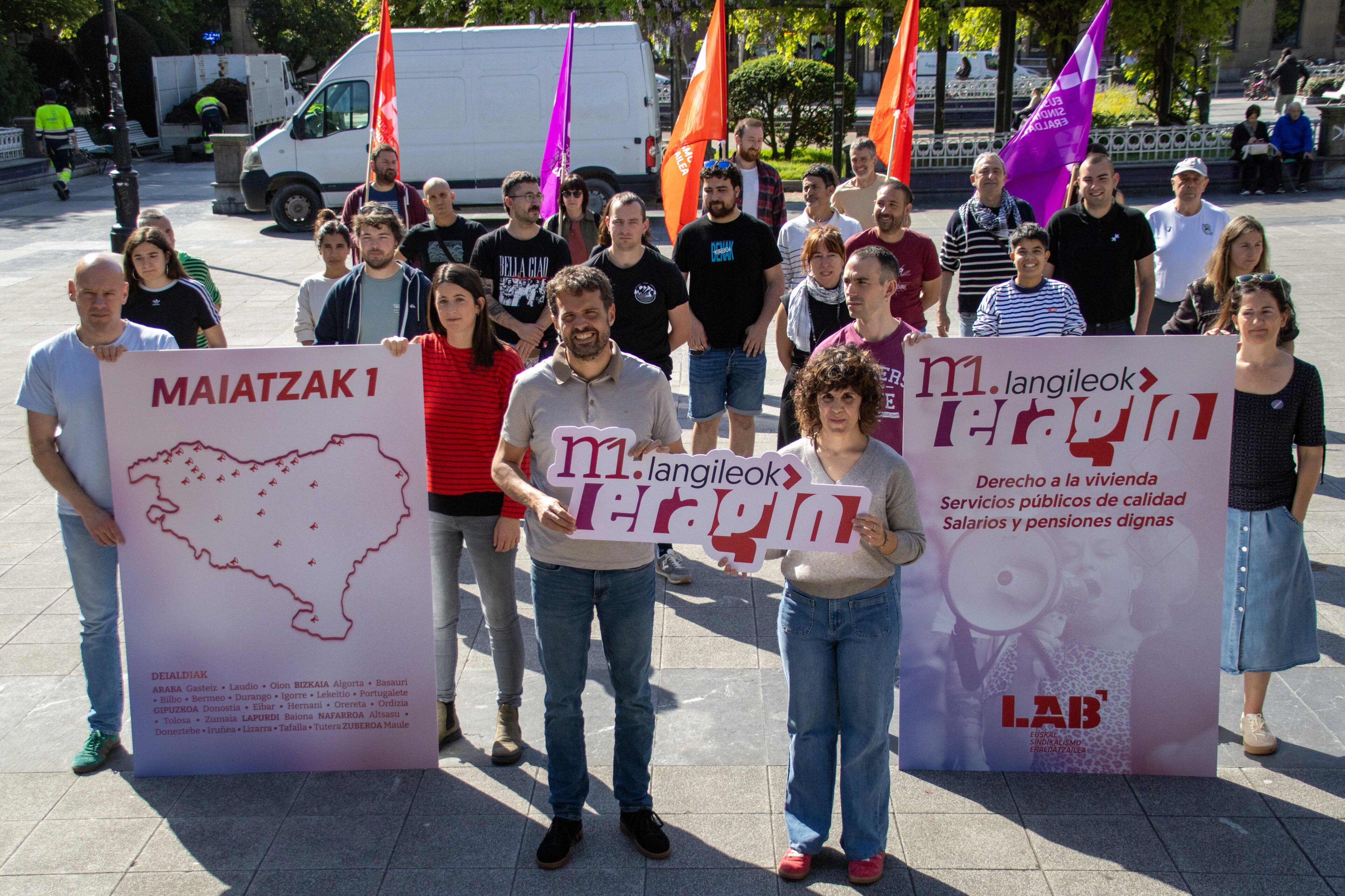 LABen ordezkariak gaur Donostian | Argazkia: LAB