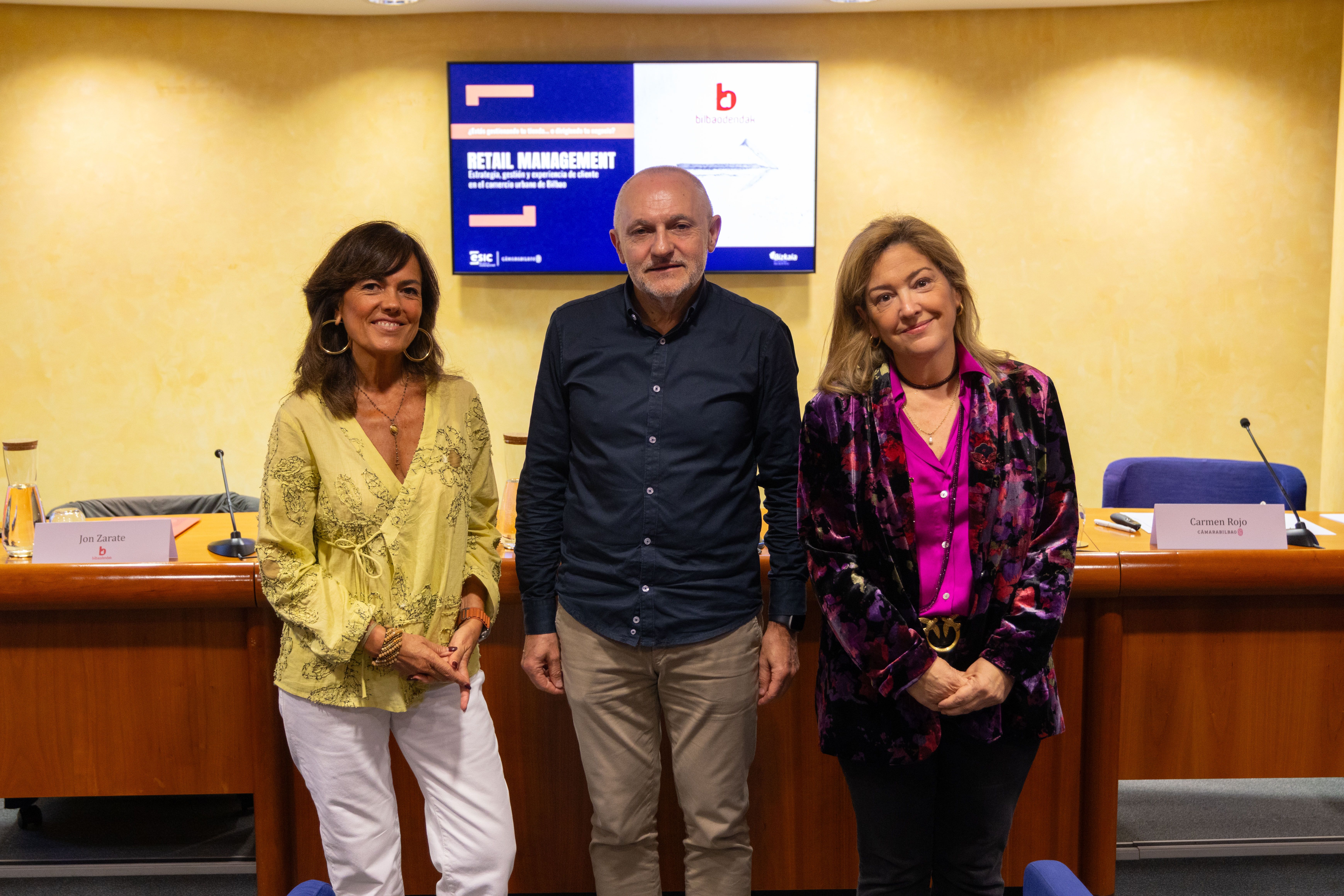 Cristina Mugica, Jon Zarate eta Carmen Rojo | Argazkia: Bilbao Dendak