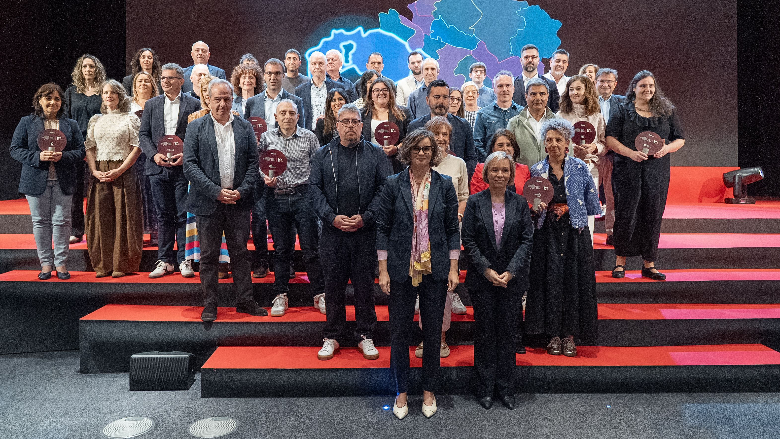 Bizkaia Orekan Sakonduzen parte diren eragileetako ordezkariak, atzo, BECen | Argazkia: Bizkaiko Foru Aldundia