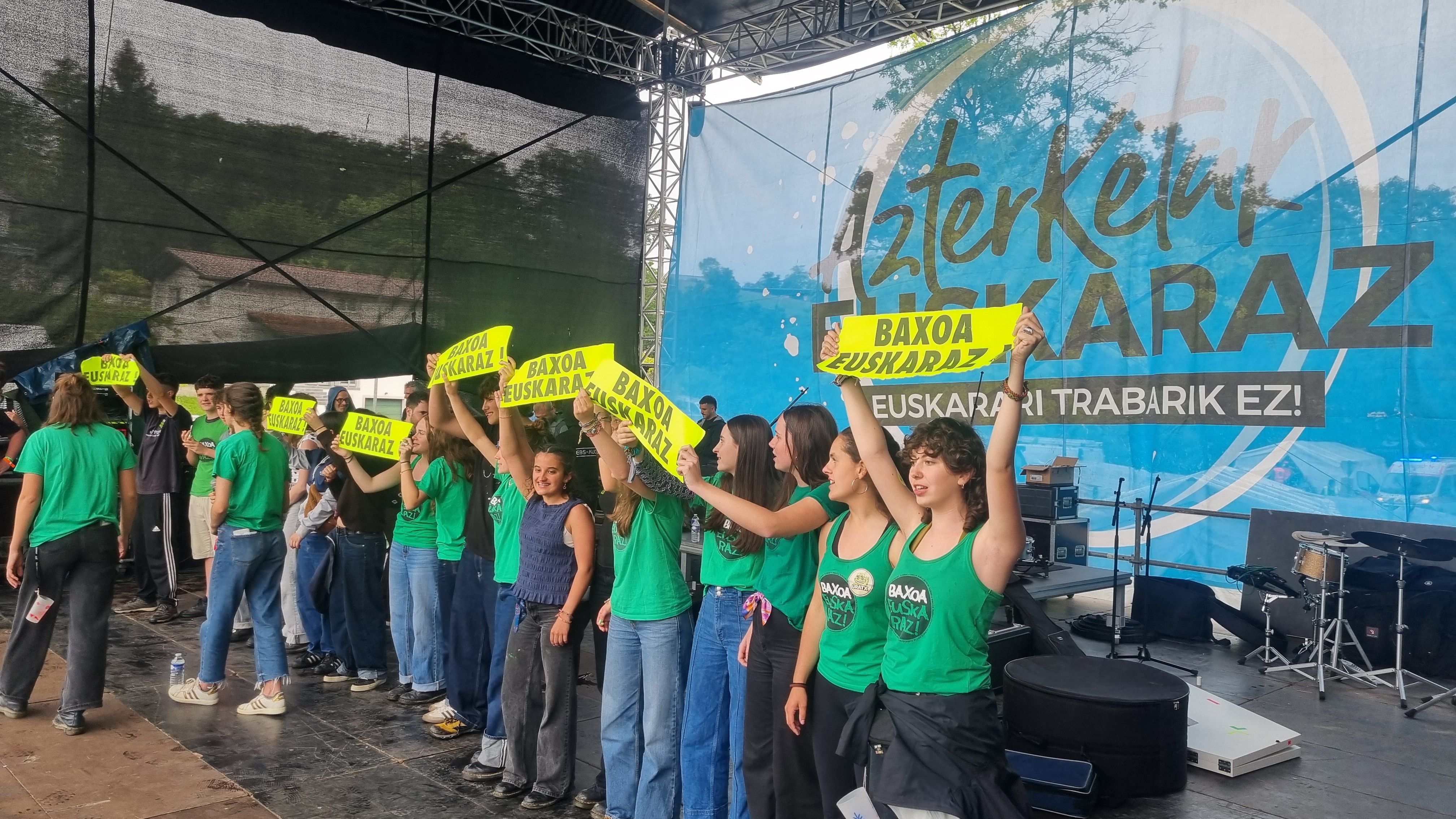 Azterketak euskaraz egiteko aldarria izan ziren aurtengo Herri Urratsen parte garrantzitsua | Argazkia: Franck Dolosor