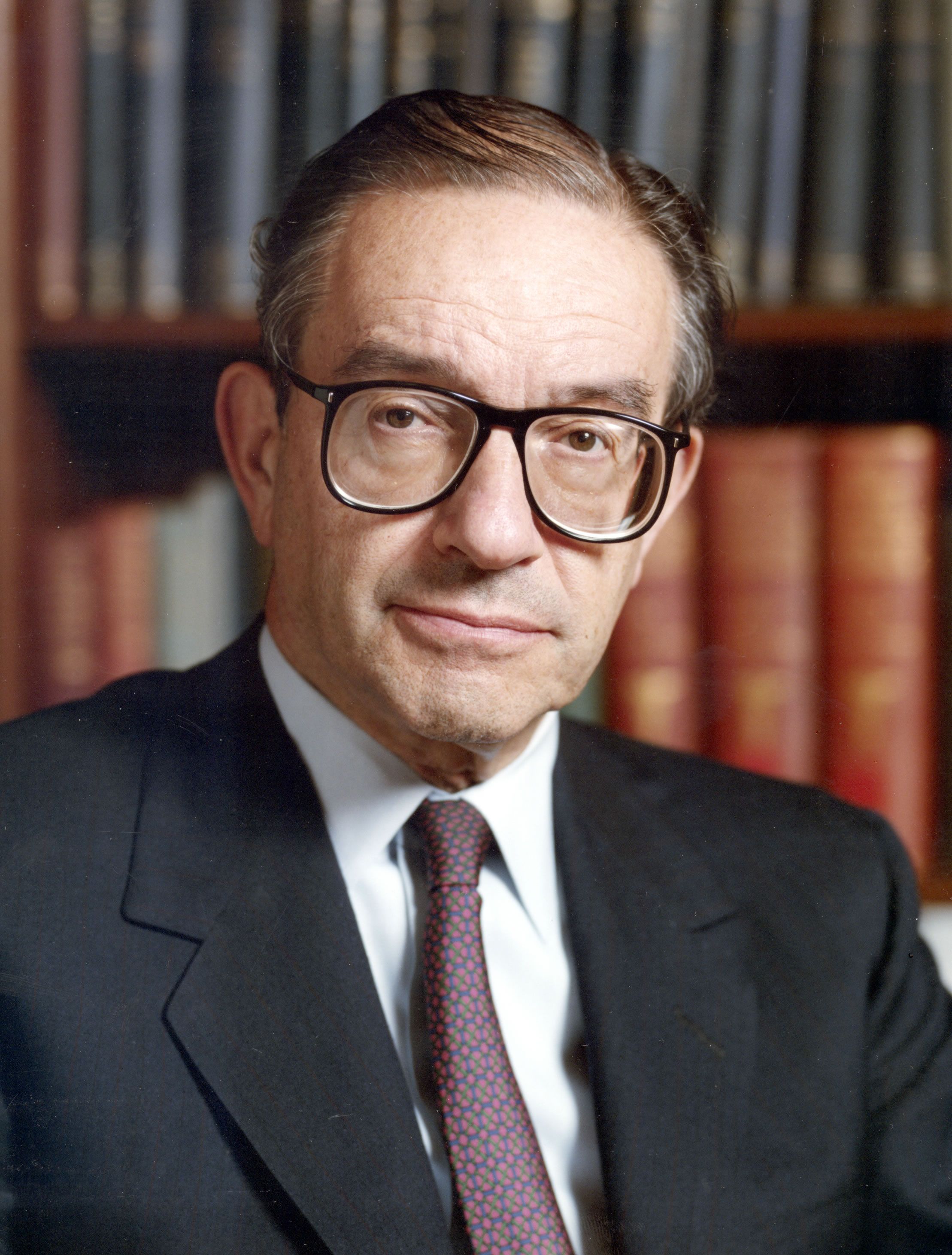 Alan Greenspan, Fedeko presidente izan zen garaian | Argazkia: Wikimedia Alan Greenspan, Fedeko presidente izan zen garaian | Argazkia: Wikimedia