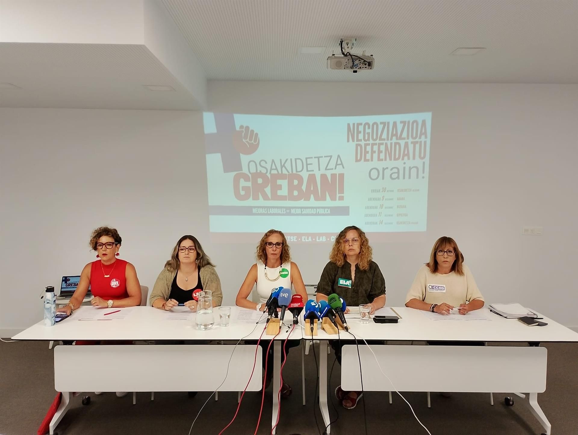 Sindikatu deitzaileen agerraldia | Argazkia: Europa Press Sindikatu deitzaileen agerraldia | Argazkia: Europa Press