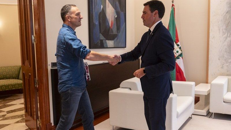 Mitxel Lakuntza (ELA) eta Pradales | Argazkia: ELA