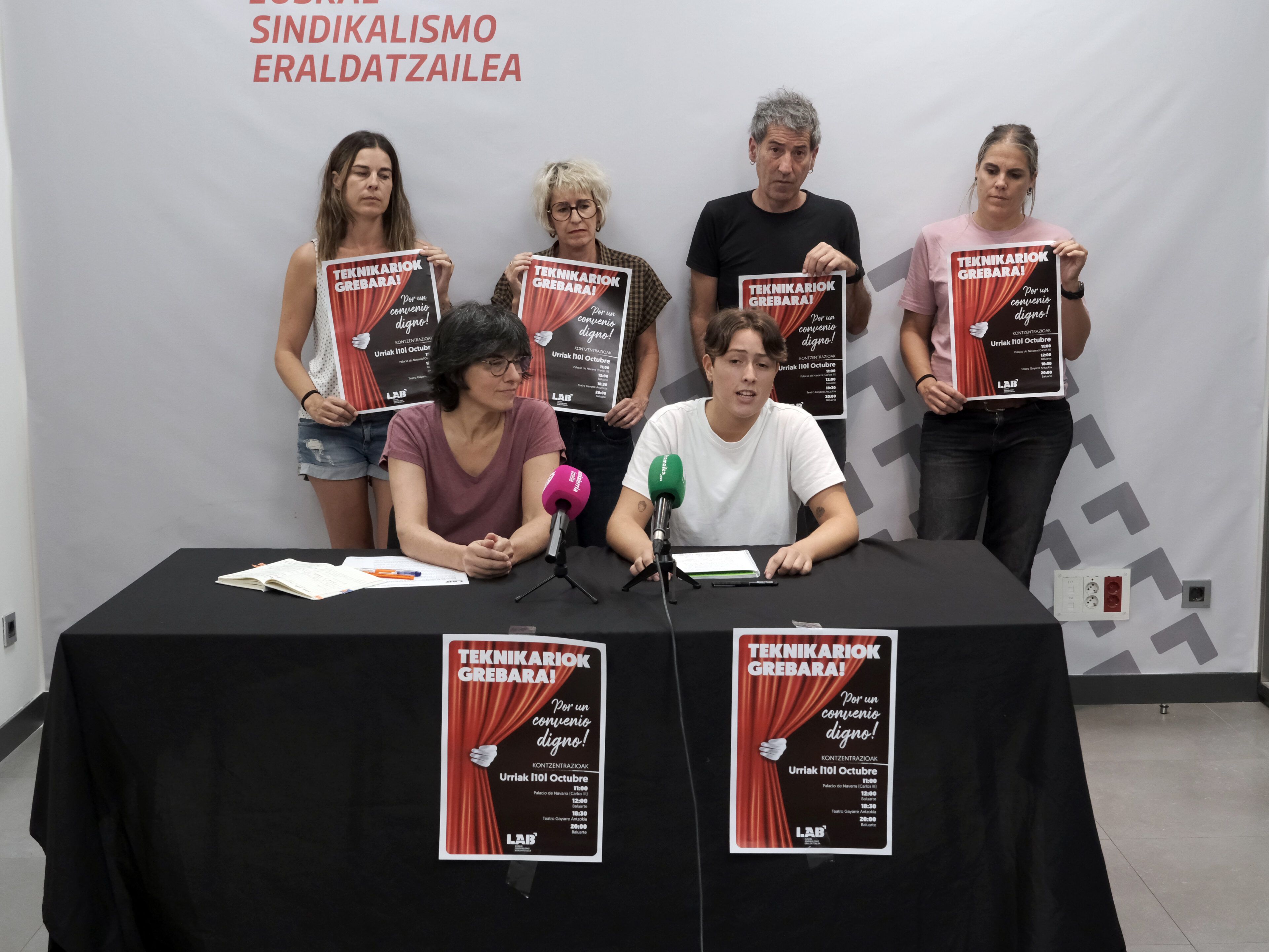 Nafarroako teknikariek greba deitu dute| Argazkia: LAB 