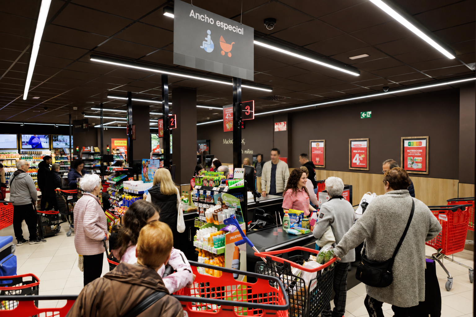 EROSKI supermerkatuetako ordain-kutxa bat | Argazkia: Eroski EROSKI supermerkatuetako ordain-kutxa bat | Argazkia: Eroski