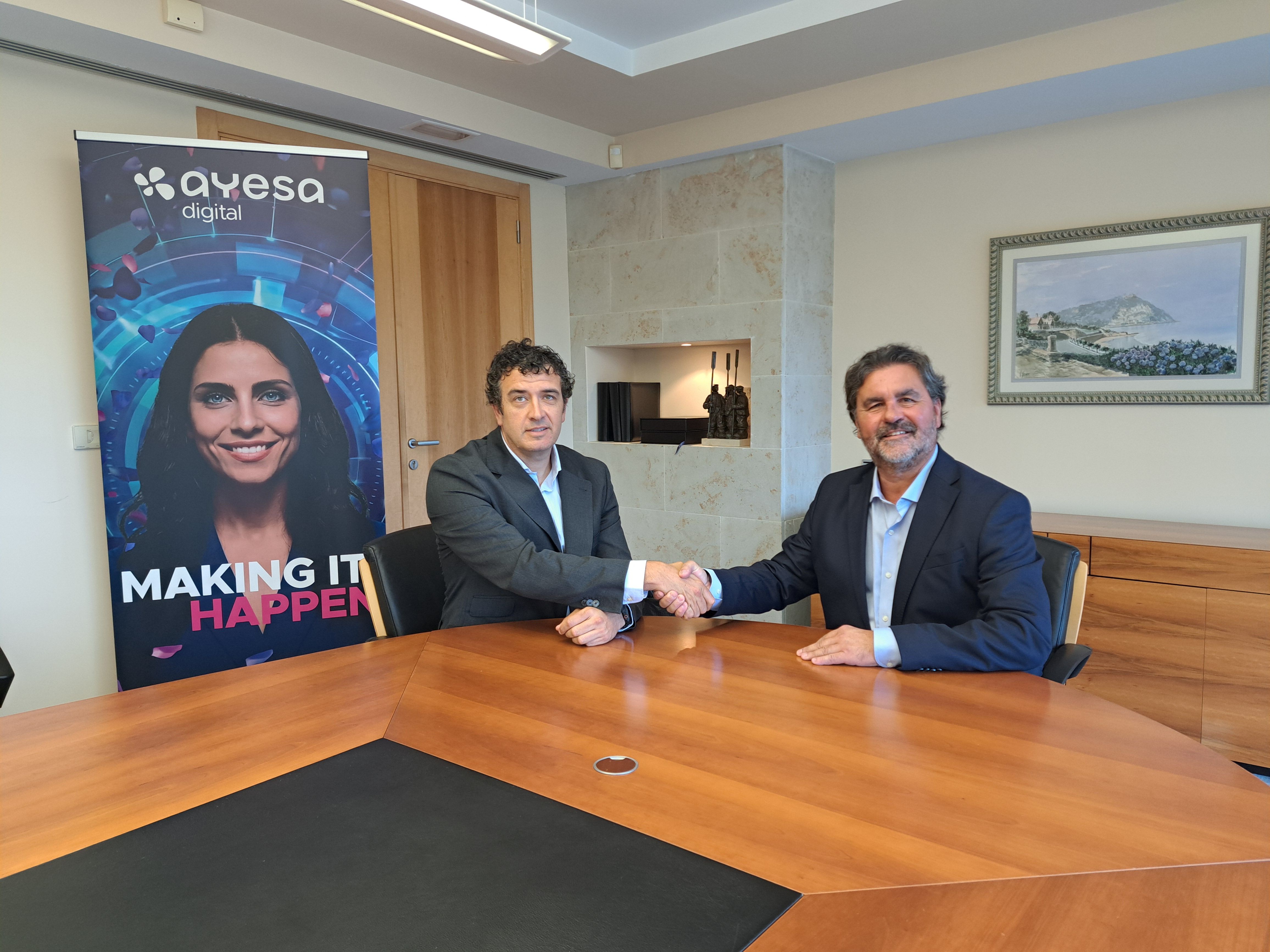 Félix Vela (Kuik) eta Manuel Baraza (Ayesa) | Argazkia: Ayesa Digital
